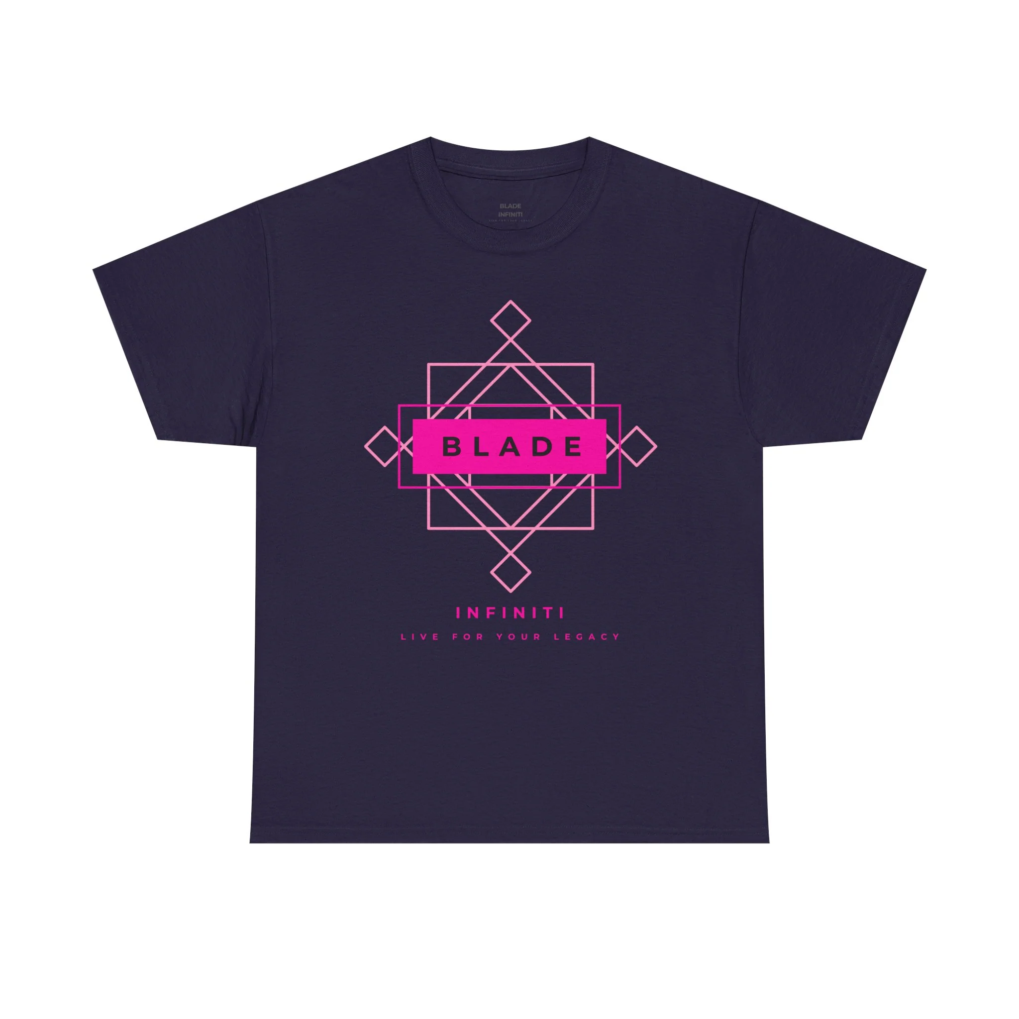 Geometric Infiniti Pink T-Shirt - Blackberry — Mens T Shirts