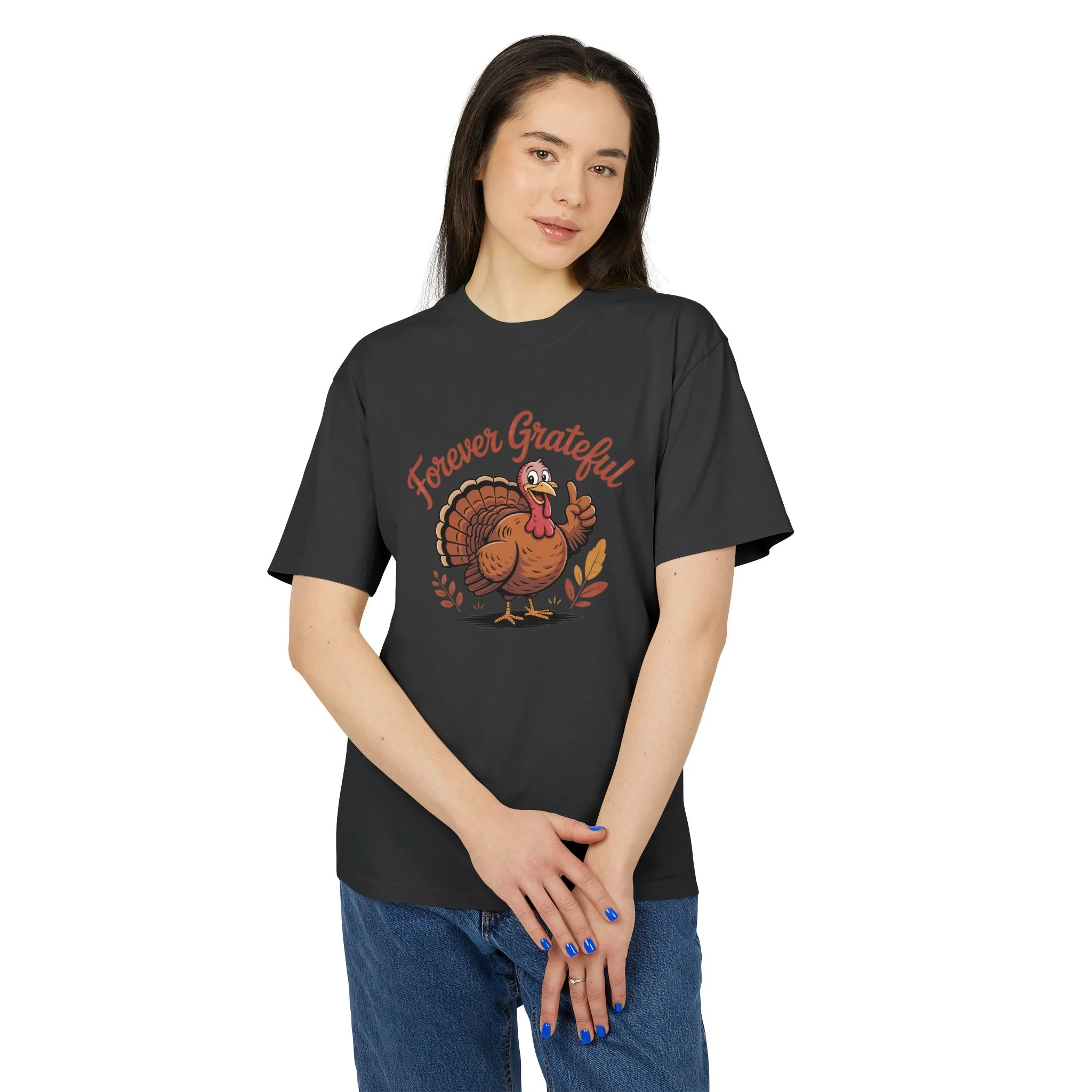 T-shirt unisexe lourd délavé - Noir délavé — T-shirts pour hommes