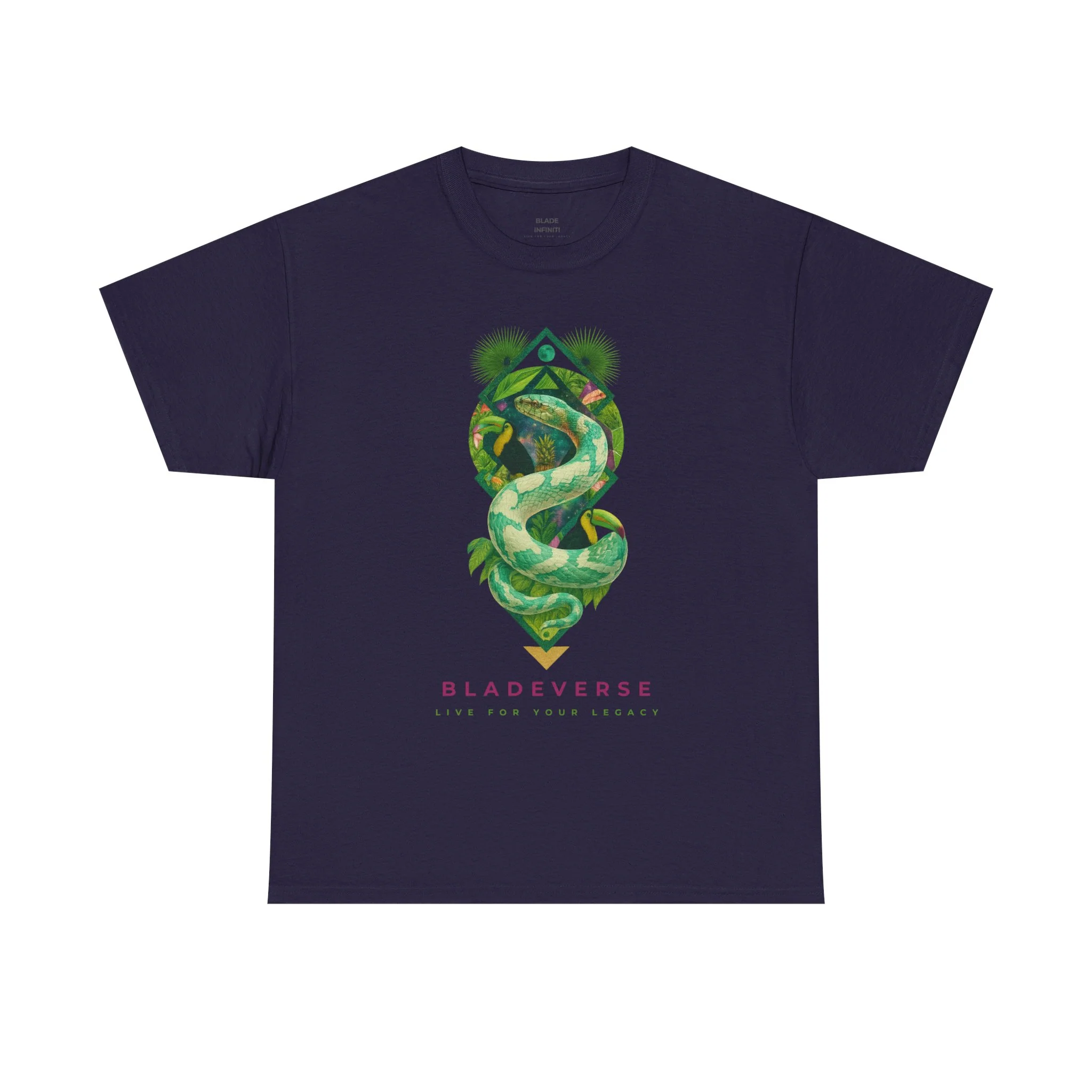 T-shirt Bladeverse Jungle Galactique Serpent - Mûre — T-shirts pour hommes