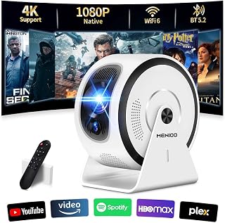 Mini Projector 4K 1080P Portable Auto Focus Keystone