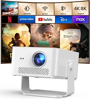 Magcubic Mini Projector 800 ANSI, 1080P Native, WiFi 6 — Portable Projector