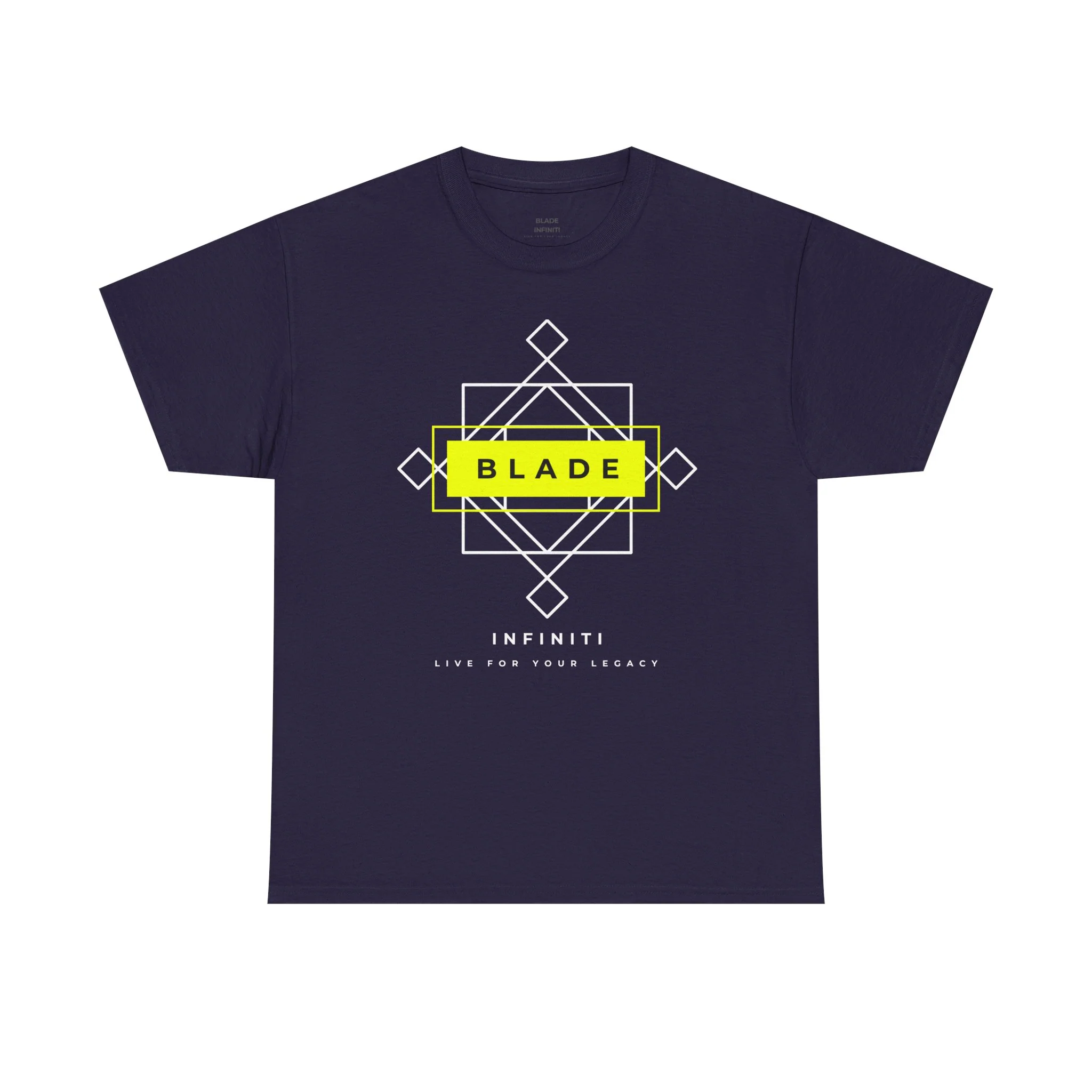 Geometric Infiniti Neon Green/White T-Shirt - Printify