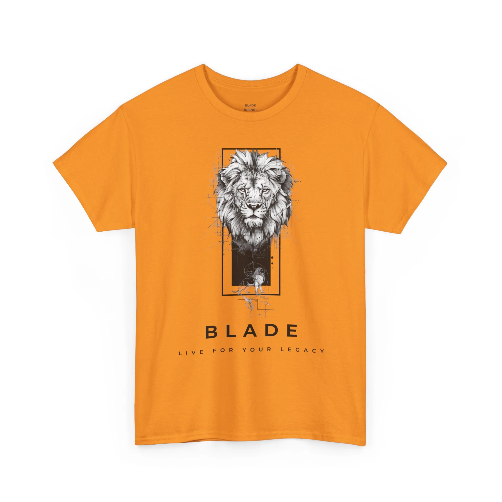 Legacy King Lion Black TX T-Shirt - Tennessee Orange