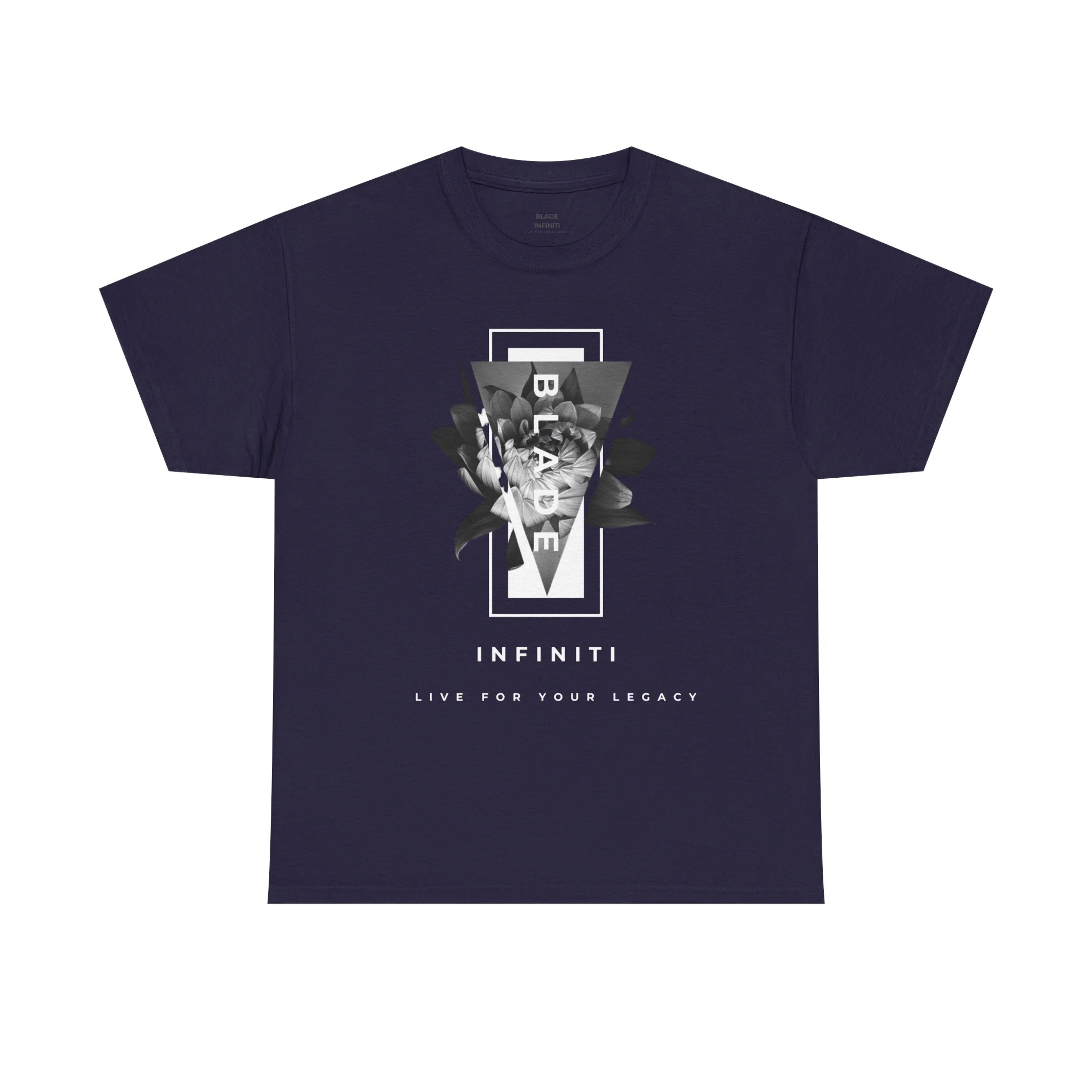 T-shirt floral noir/blanc Flora Essence - Blackberry — T-shirts pour hommes