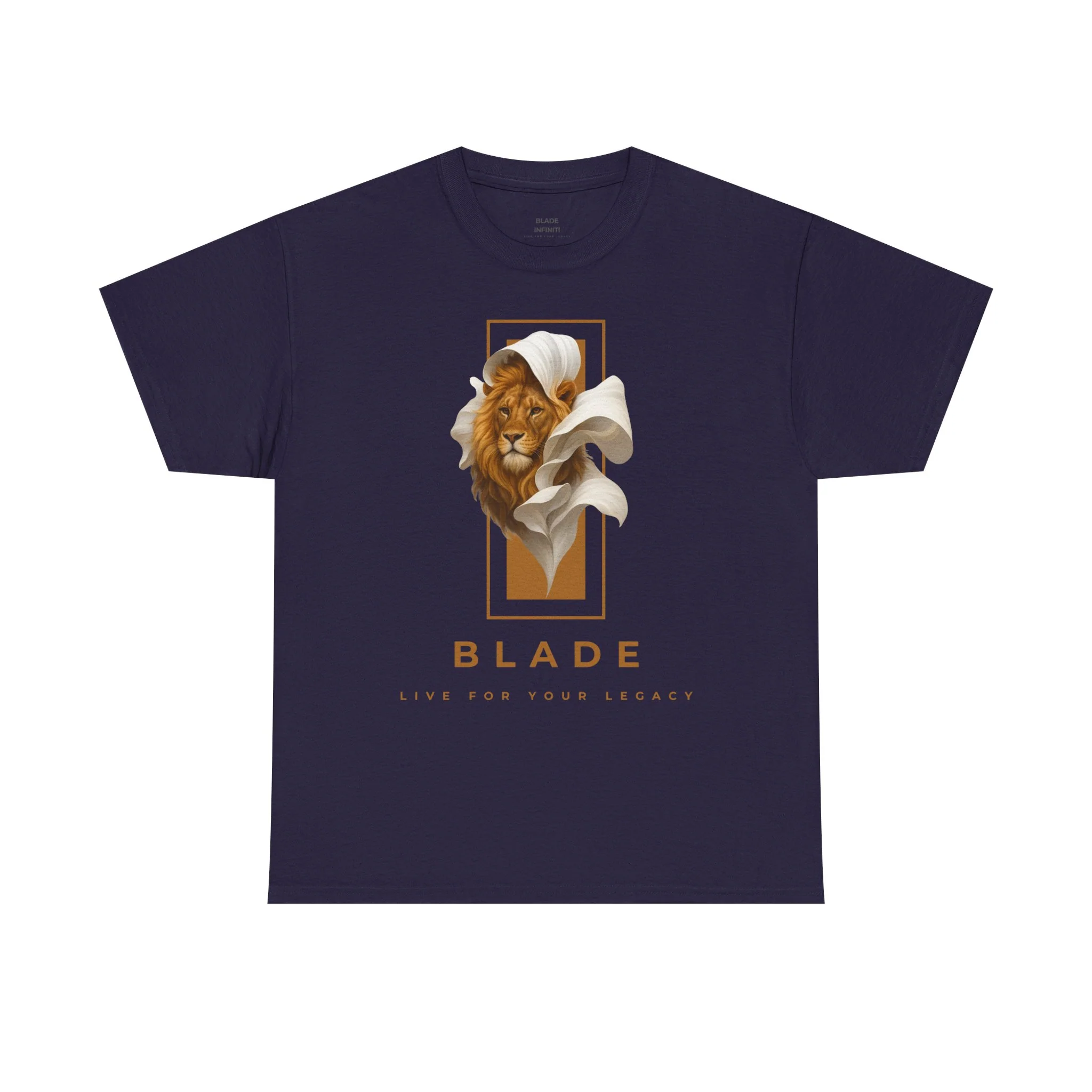 T-shirt Majestic Bloom Lion en Brun/Tan - Blackberry / S — T-shirts pour hommes