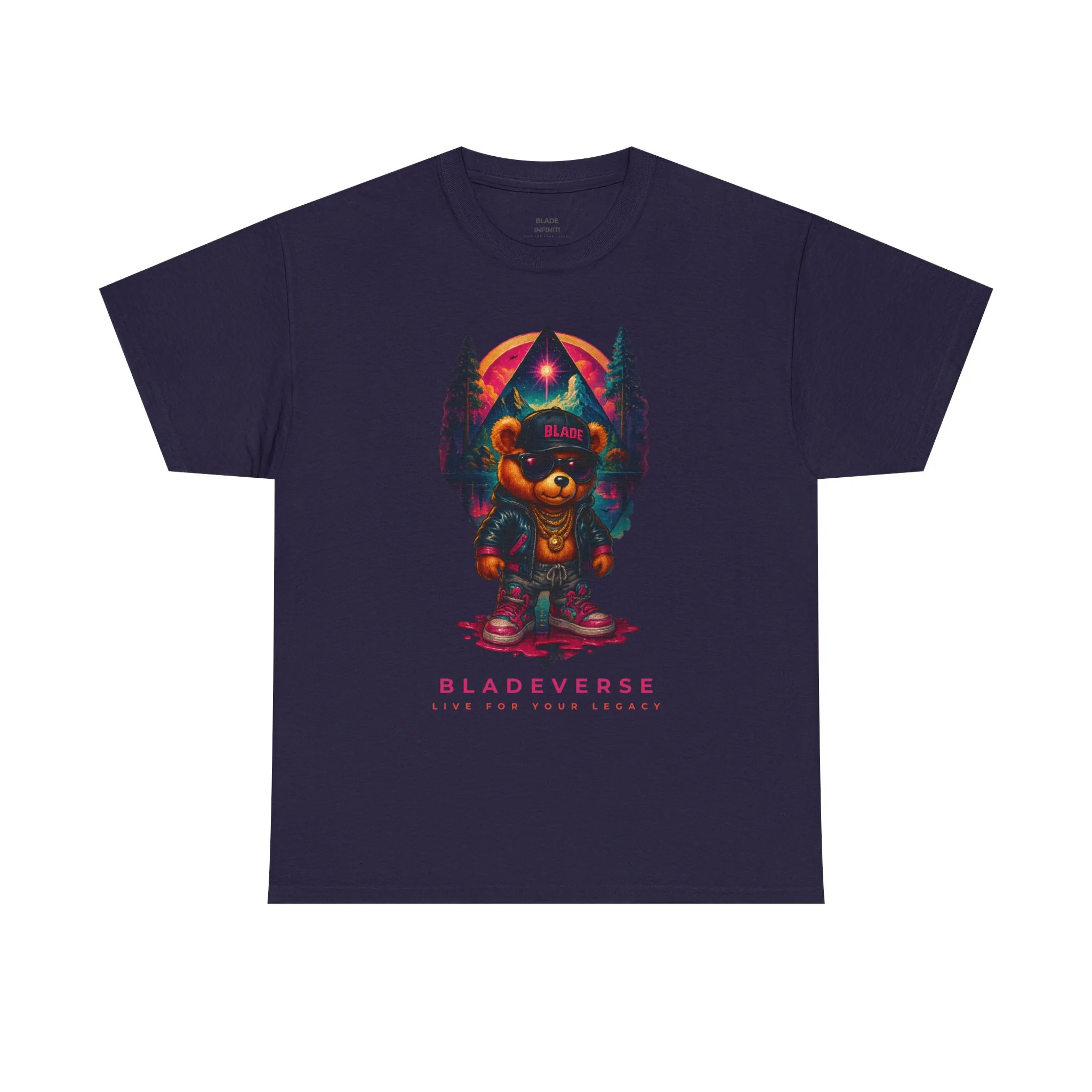 T-shirt Bladeverse Galactic Teddy Bear Version 3 - Blackberry — T-shirts pour hommes