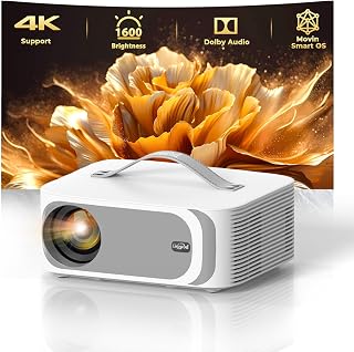 Lisowod 4K Portable Projector – 1600 Brightness, Auto Focus — Portable Projector