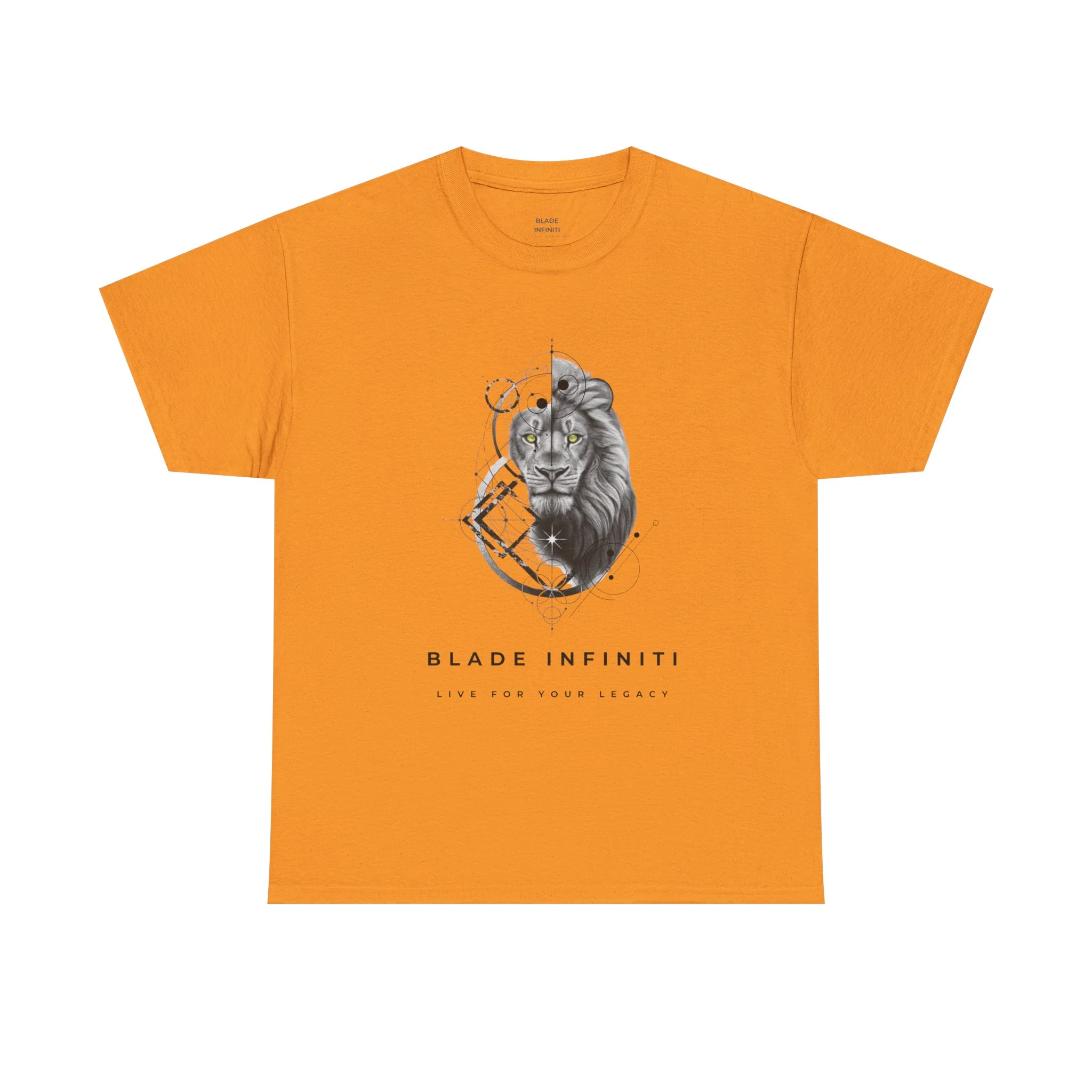 T-shirt Geometric King Version 4 TX Lion - Orange Tennessee — T-shirts pour hommes
