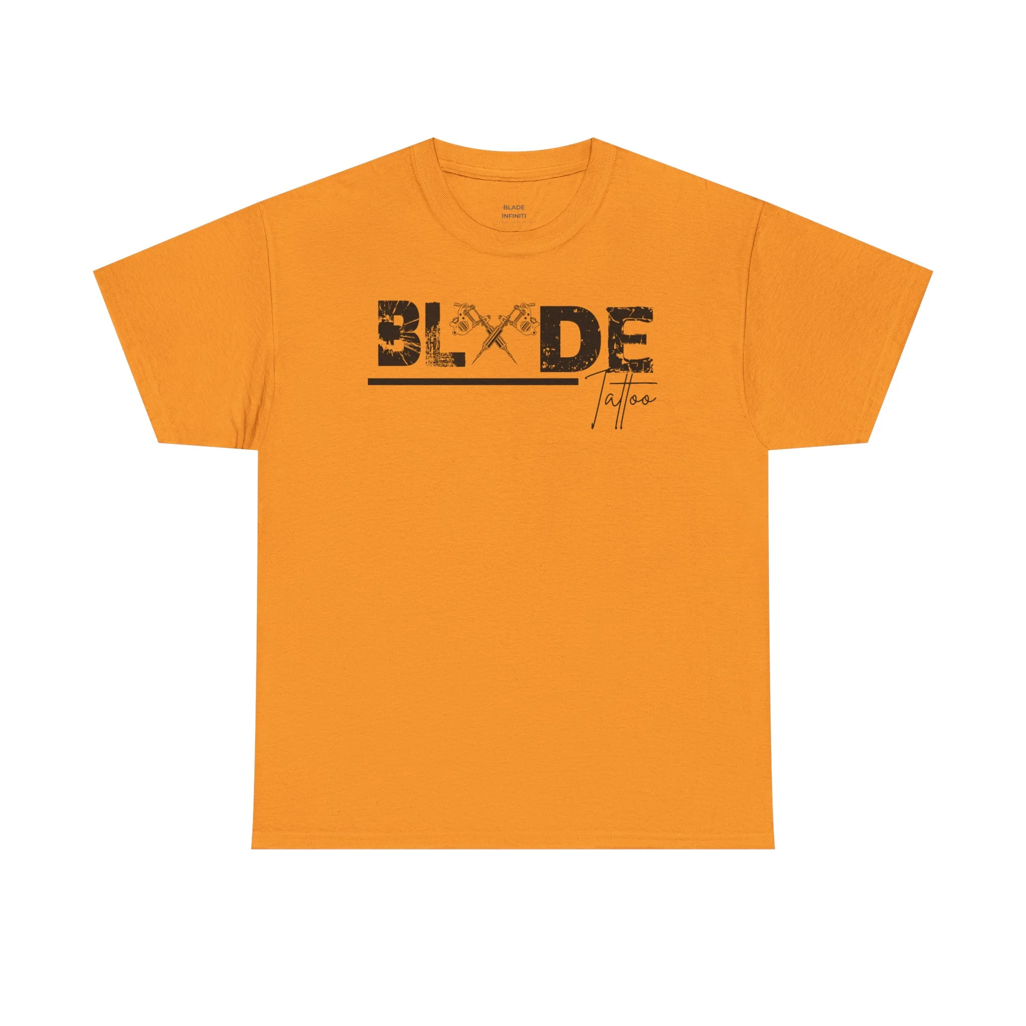 Blade Tattoo Black TX T-Shirt - Tennessee Orange — Mens T Shirts