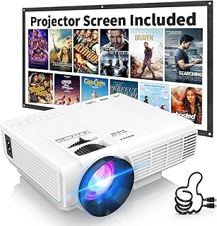 1080P Mini Projector with Bluetooth & Screen — Portable Projector