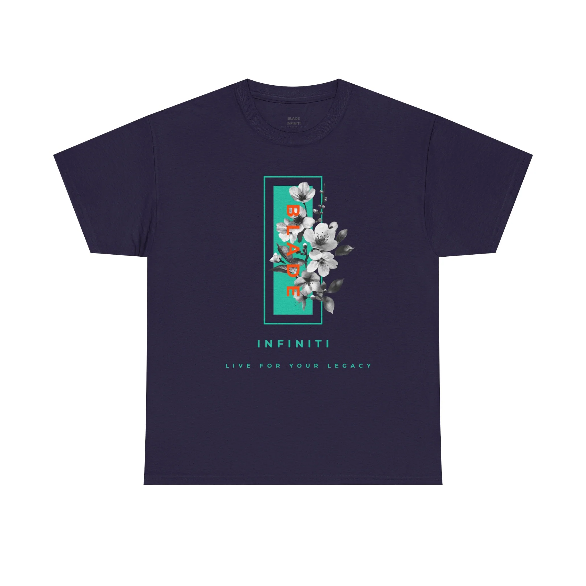 T-shirt floral teal/orange Bloom Bae - Printify — T-shirts pour hommes
