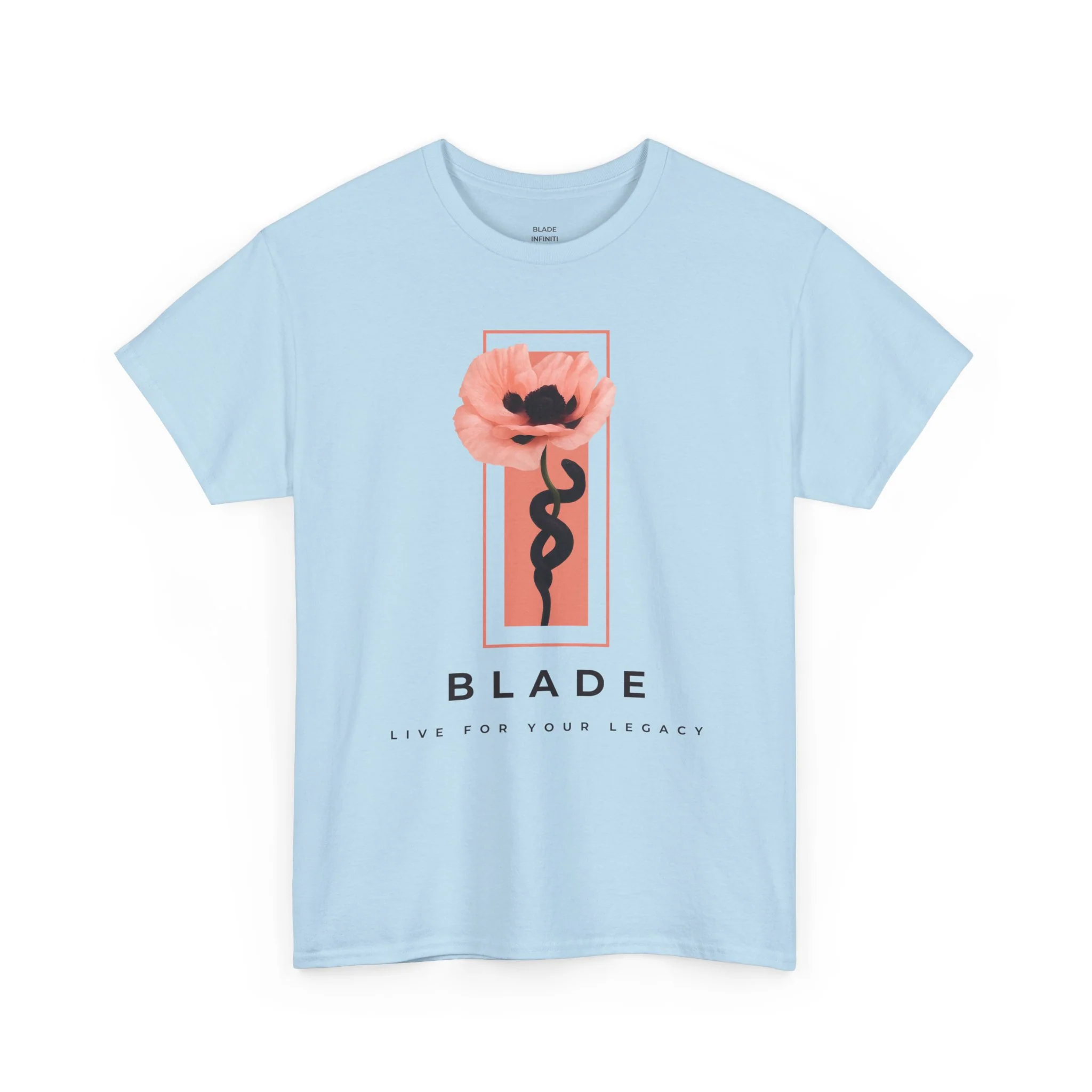 T-shirt floral Venom Blossom rose/indigo - Bleu clair — T-shirts pour hommes
