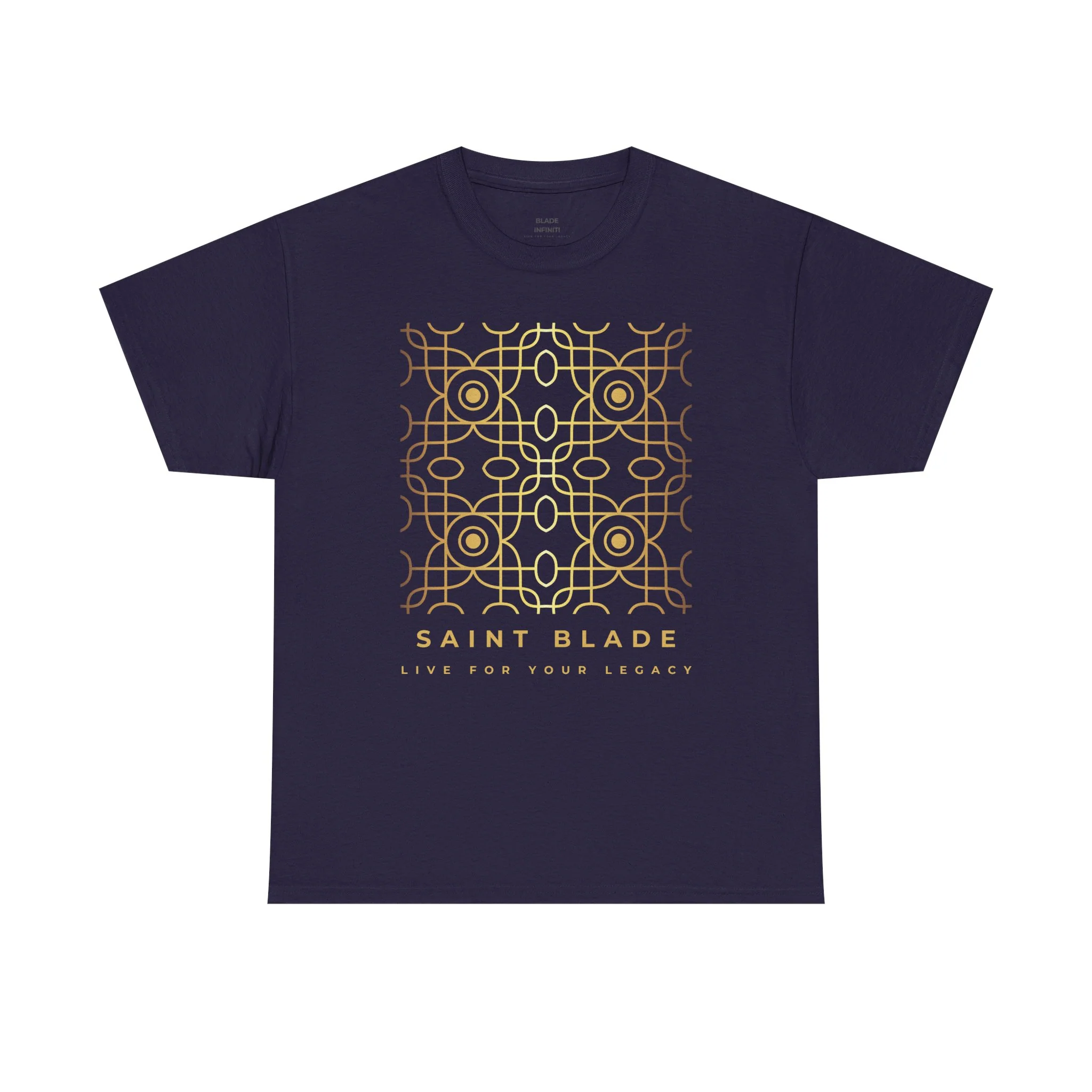 Saint Blade Geometrica Legacy Gold T-Shirt - Blackberry — Mens T Shirts