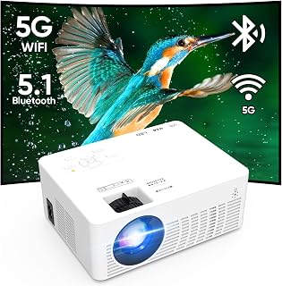 2023 Mini Projector WiFi Bluetooth 9000 Lux 1080P