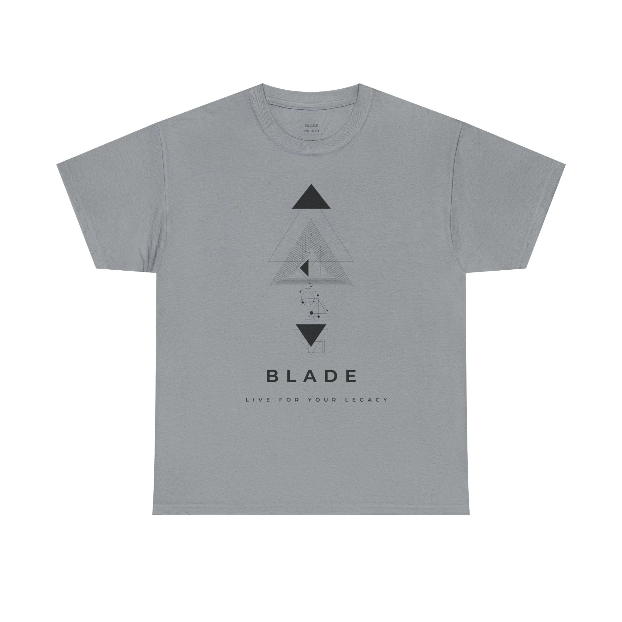 Geometric Odyssey Version 3 Black TX T-Shirt - Gravel