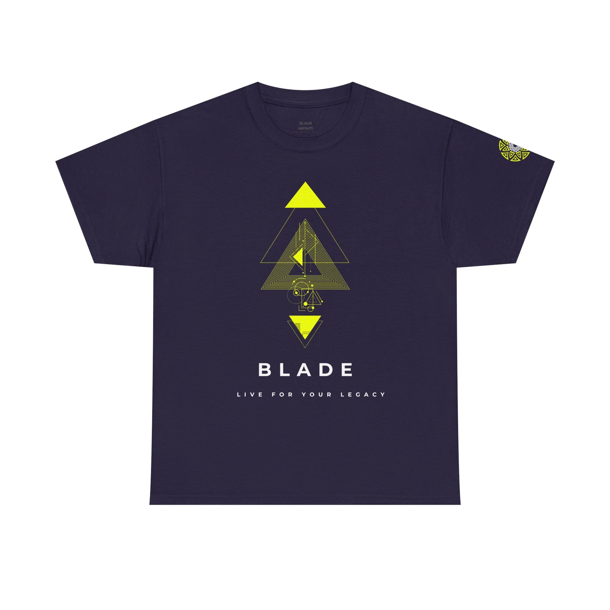 T-shirt vert néon Geometric Odyssey Version 3 - Printify — T-shirts pour hommes