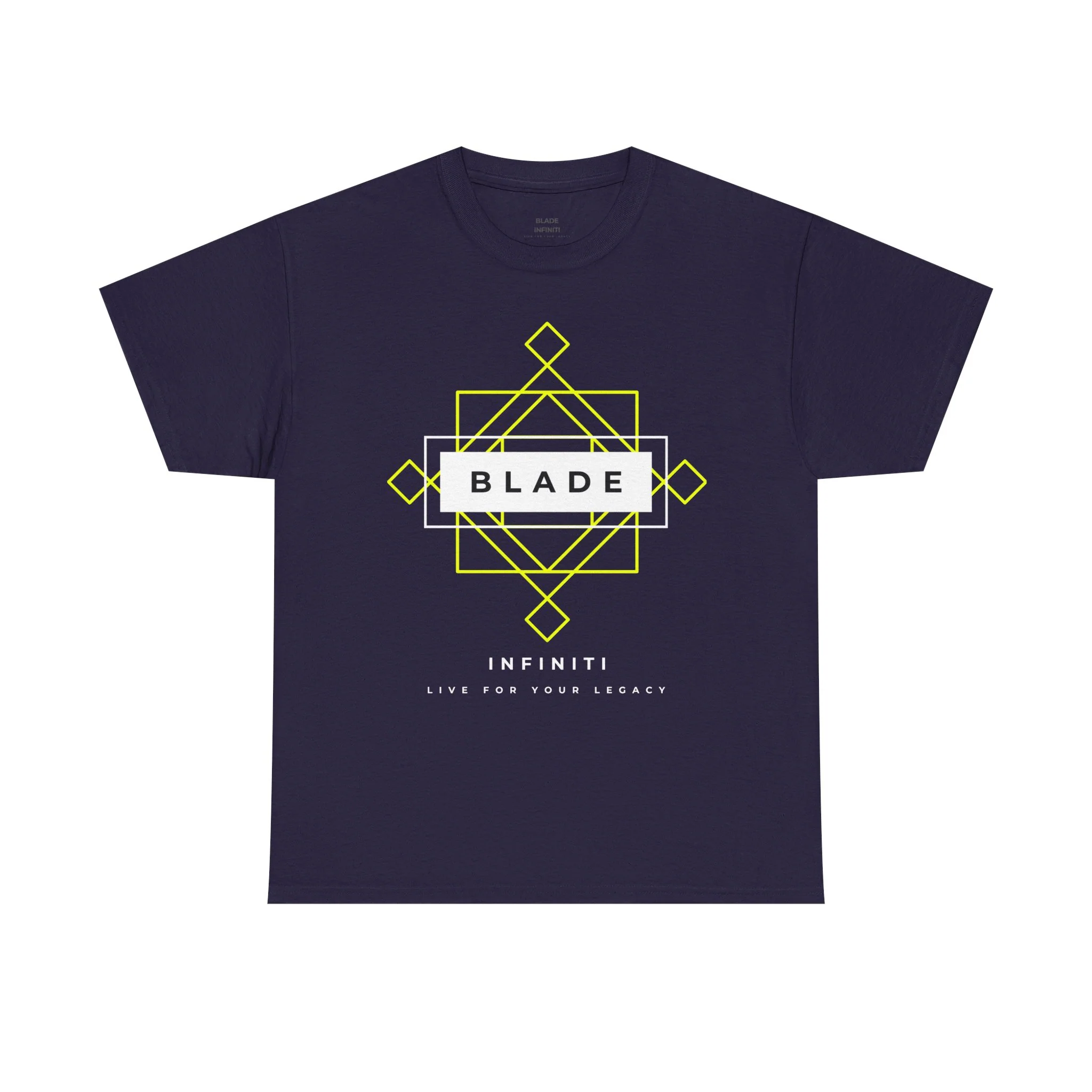 T-shirt ombre géométrique Infiniti vert néon/blanc - Printify — T-shirts pour hommes