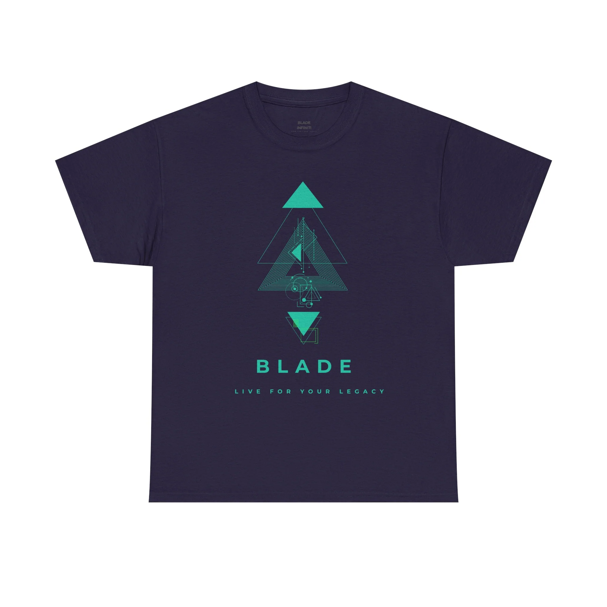 Geometric Odyssey Version 3 Teal/Green T-Shirt - Printify