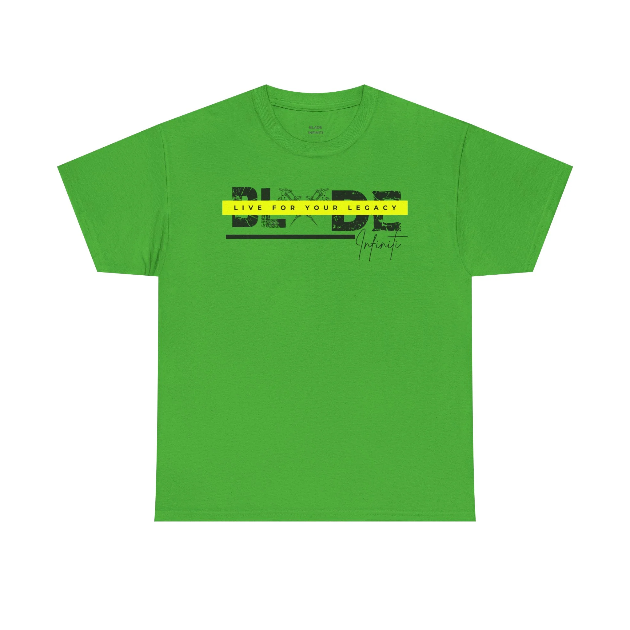 Blade X Tattoo Black TX Version 2 T-Shirt - Electric Green — Mens T Shirts