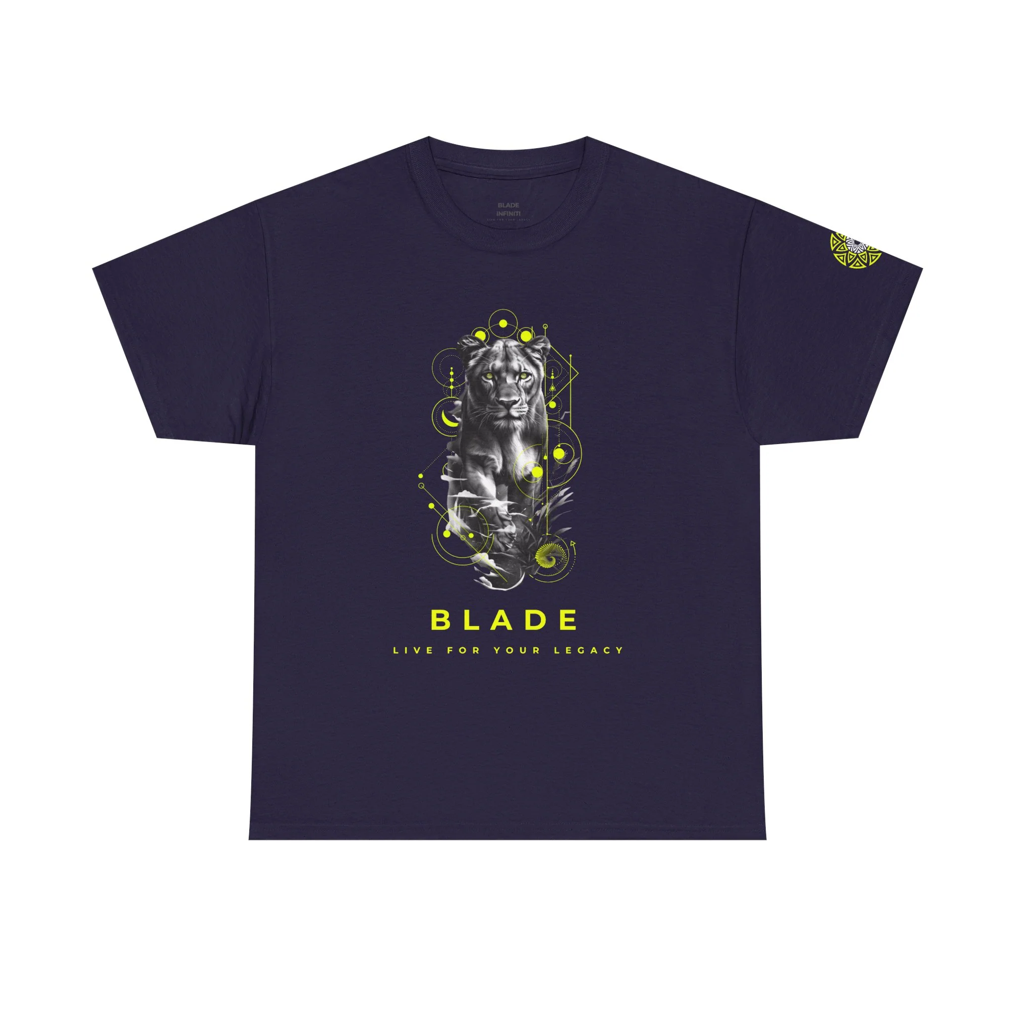 T-shirt TX Panther Geometric Reign Vert Néon — T-shirts pour hommes