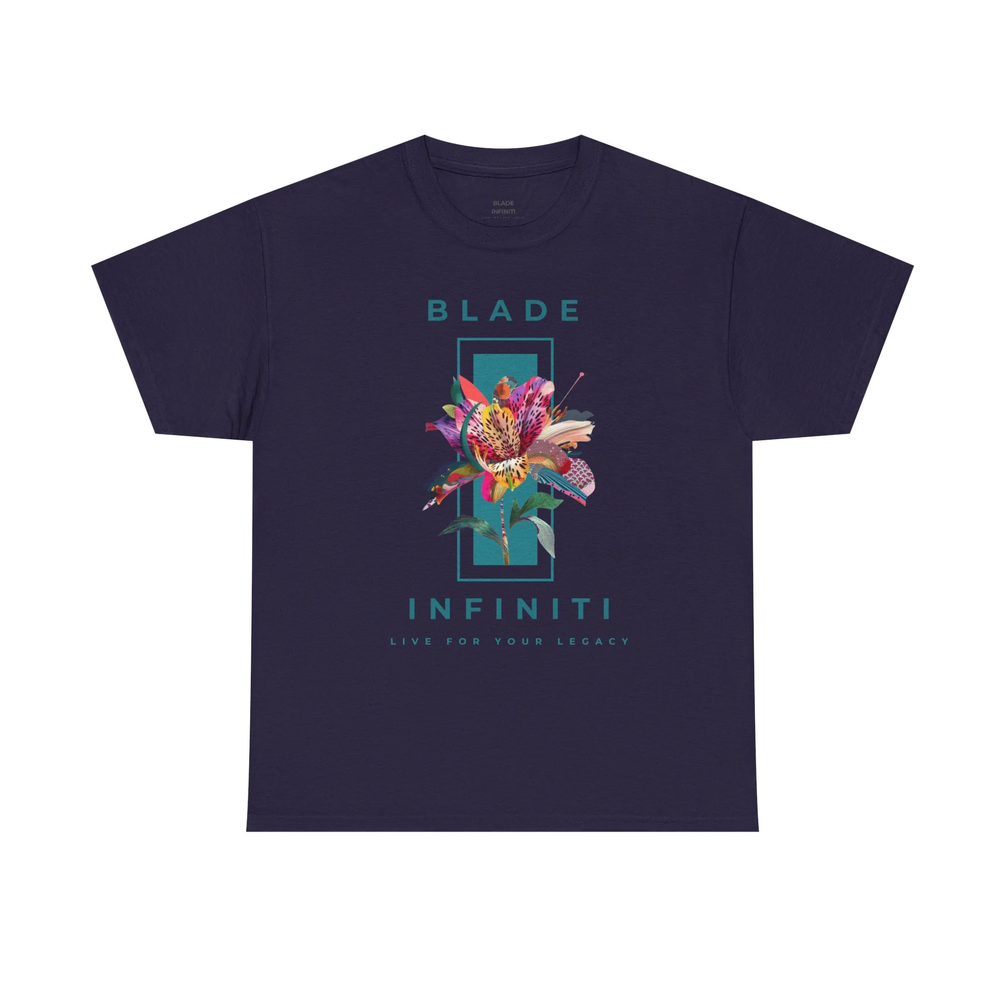 T-shirt floral teal Essence of Infiniti - Blackberry — T-shirts pour hommes