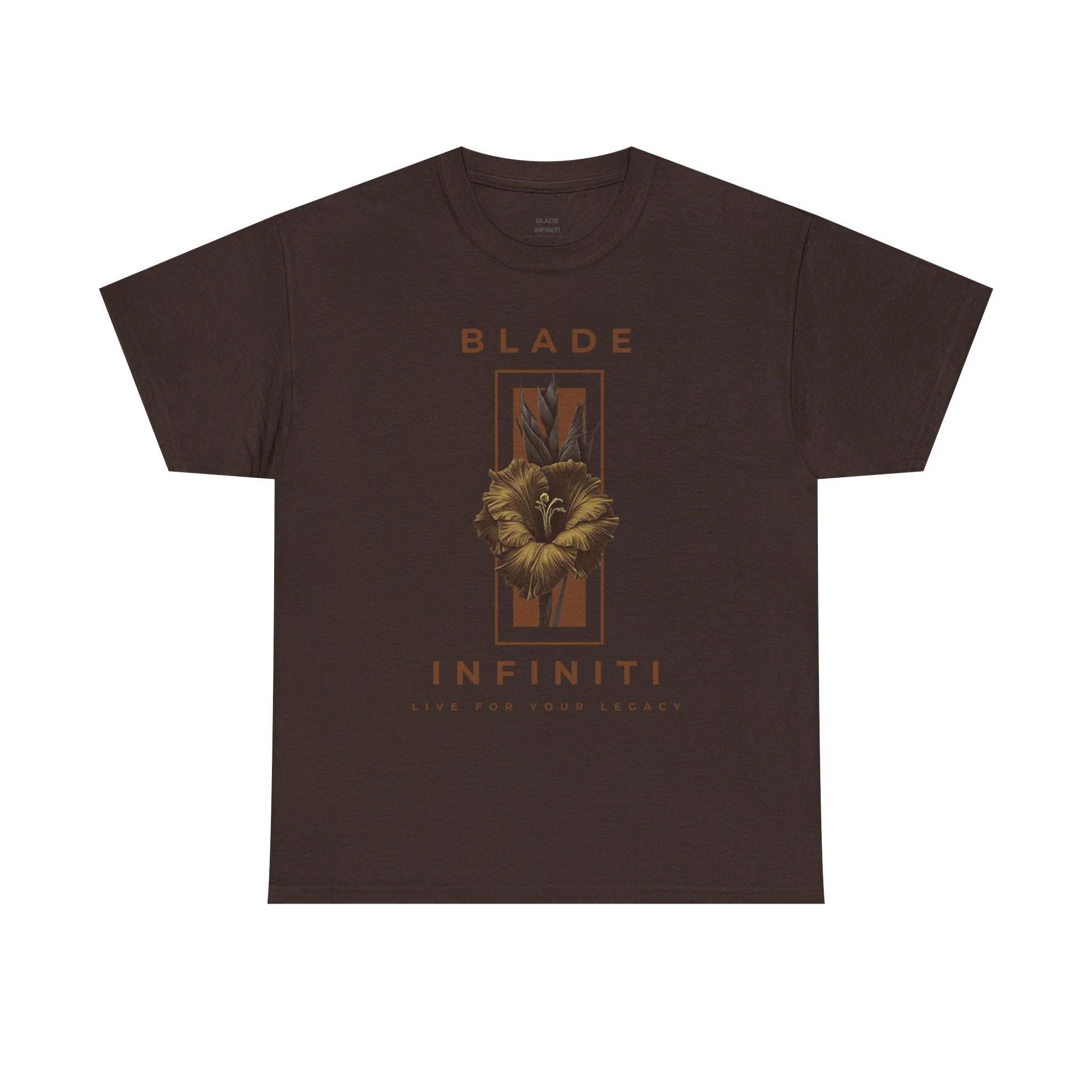 T-shirt floral brun Essence of Infiniti - Chocolat foncé — T-shirts pour hommes