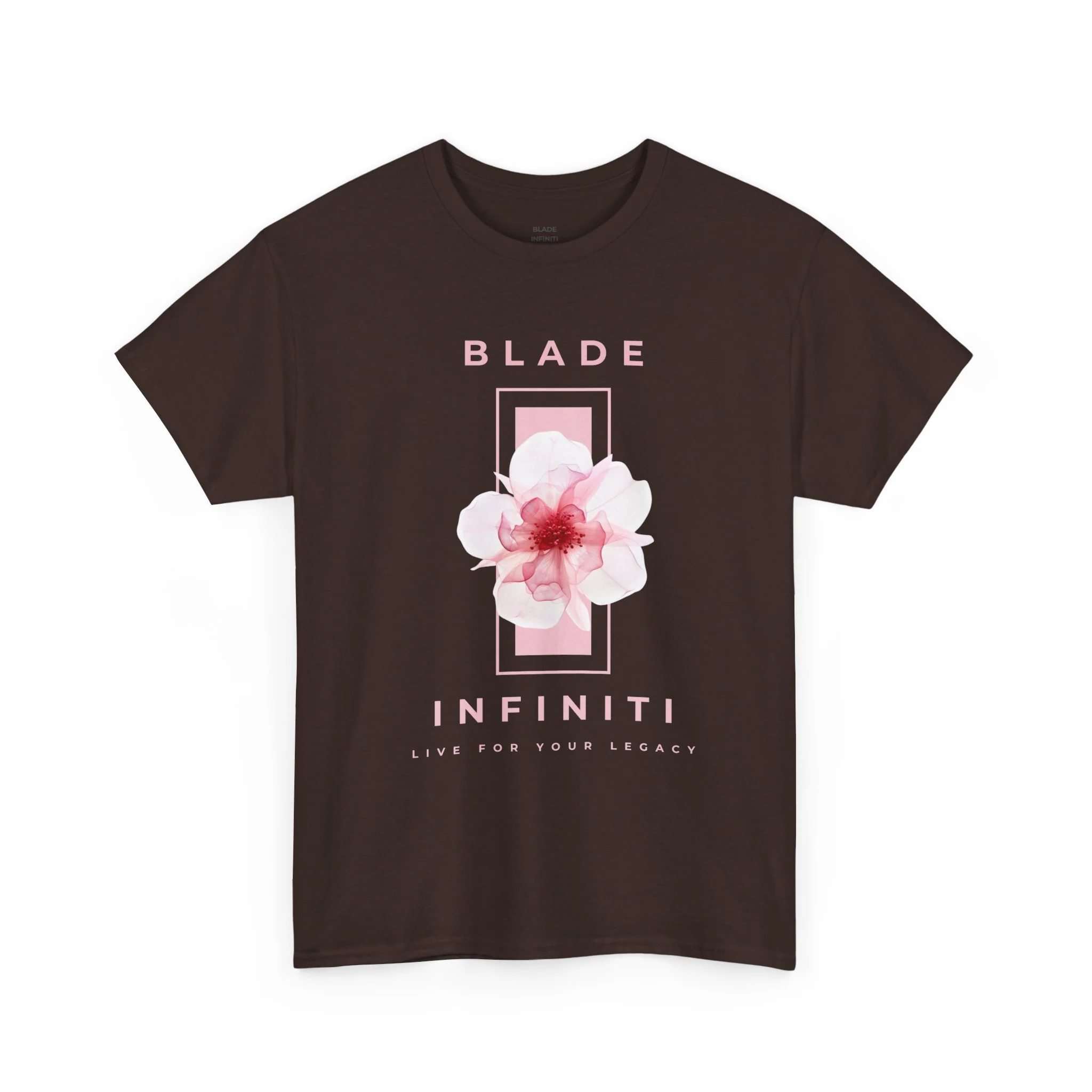 T-shirt floral rose Essence of Infiniti - Chocolat foncé — T-shirts pour hommes
