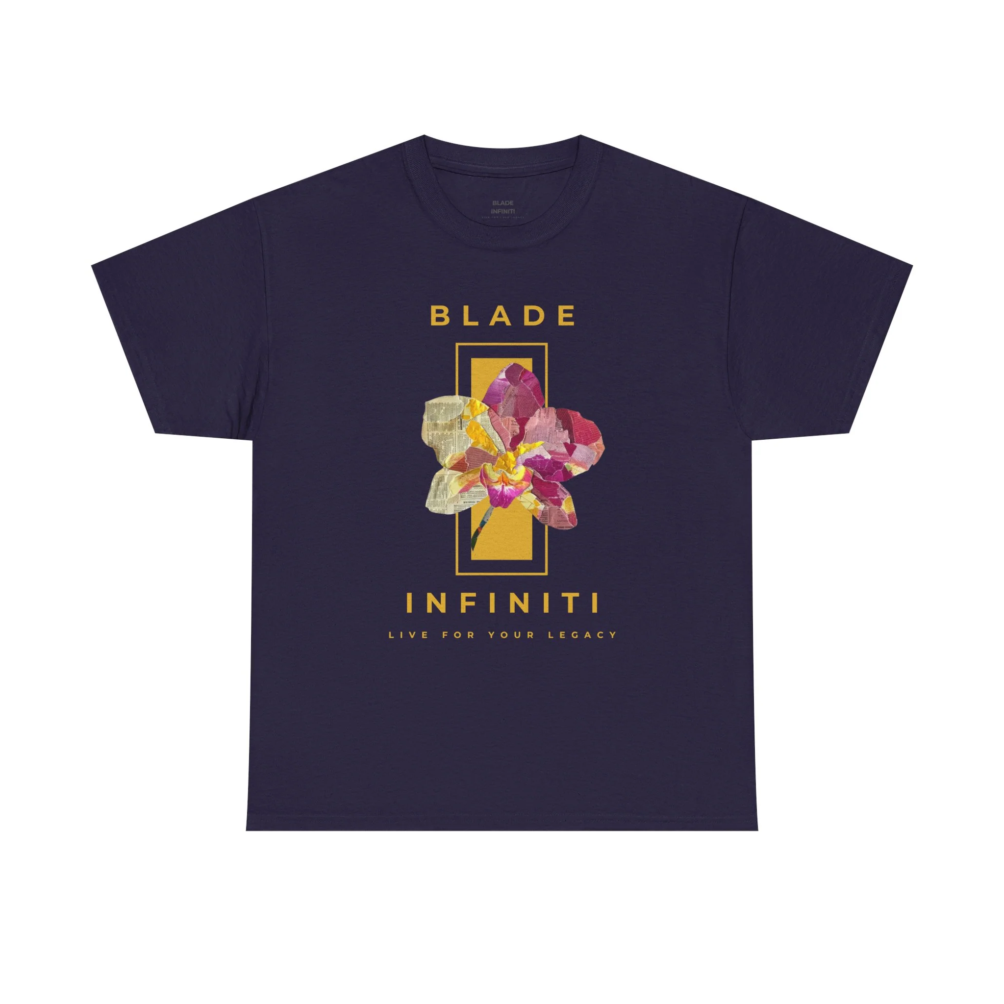 T-shirt floral jaune Essence de l'Infiniti - Blackberry — T-shirts pour hommes