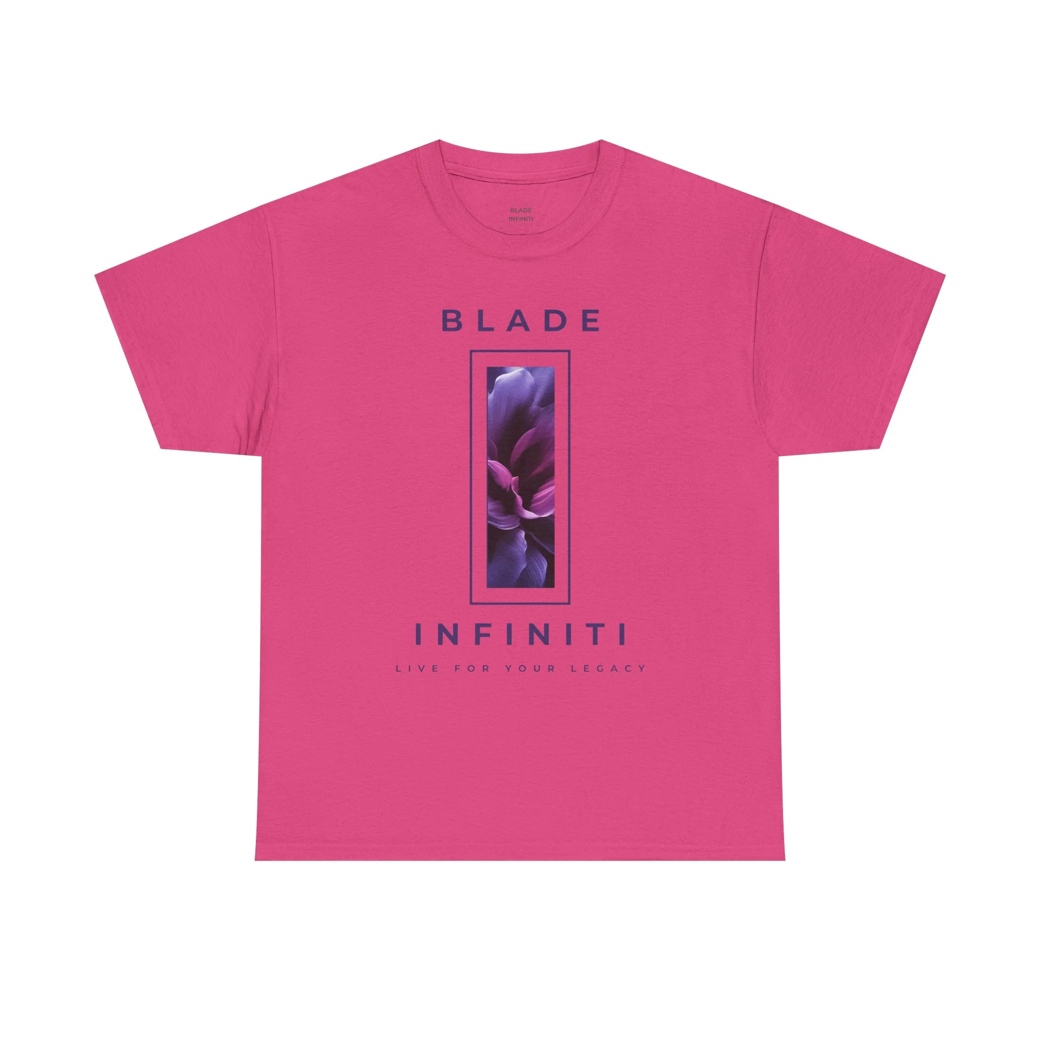 Essence of Infiniti Purple/Royal Floral T-Shirt - Heliconia — Mens T Shirts