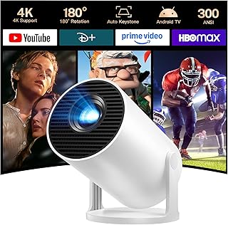 HY300Pro+ Smart Portable Projector WiFi 6 — Portable Projector