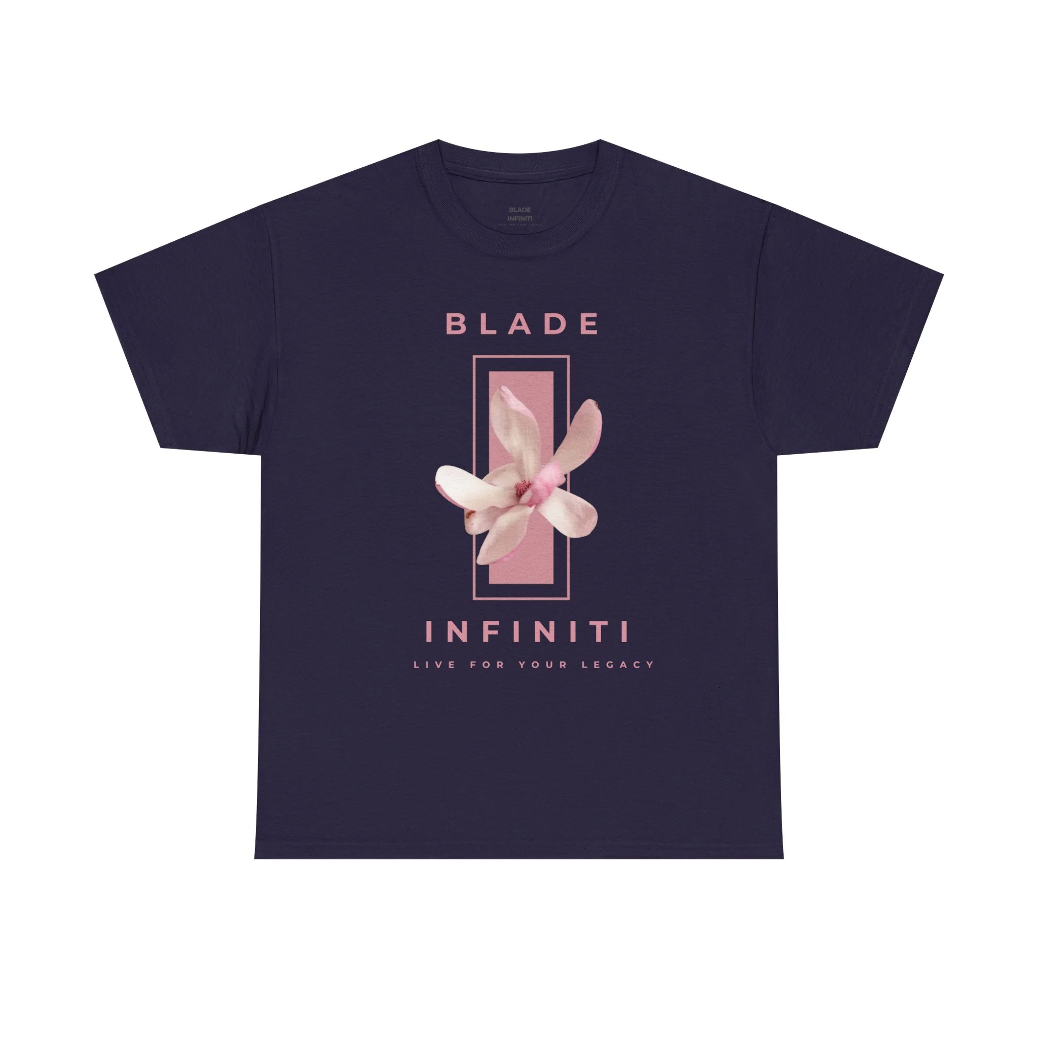 T-shirt floral rose délicat Essence of Infiniti - Blackberry / S — T-shirts pour hommes