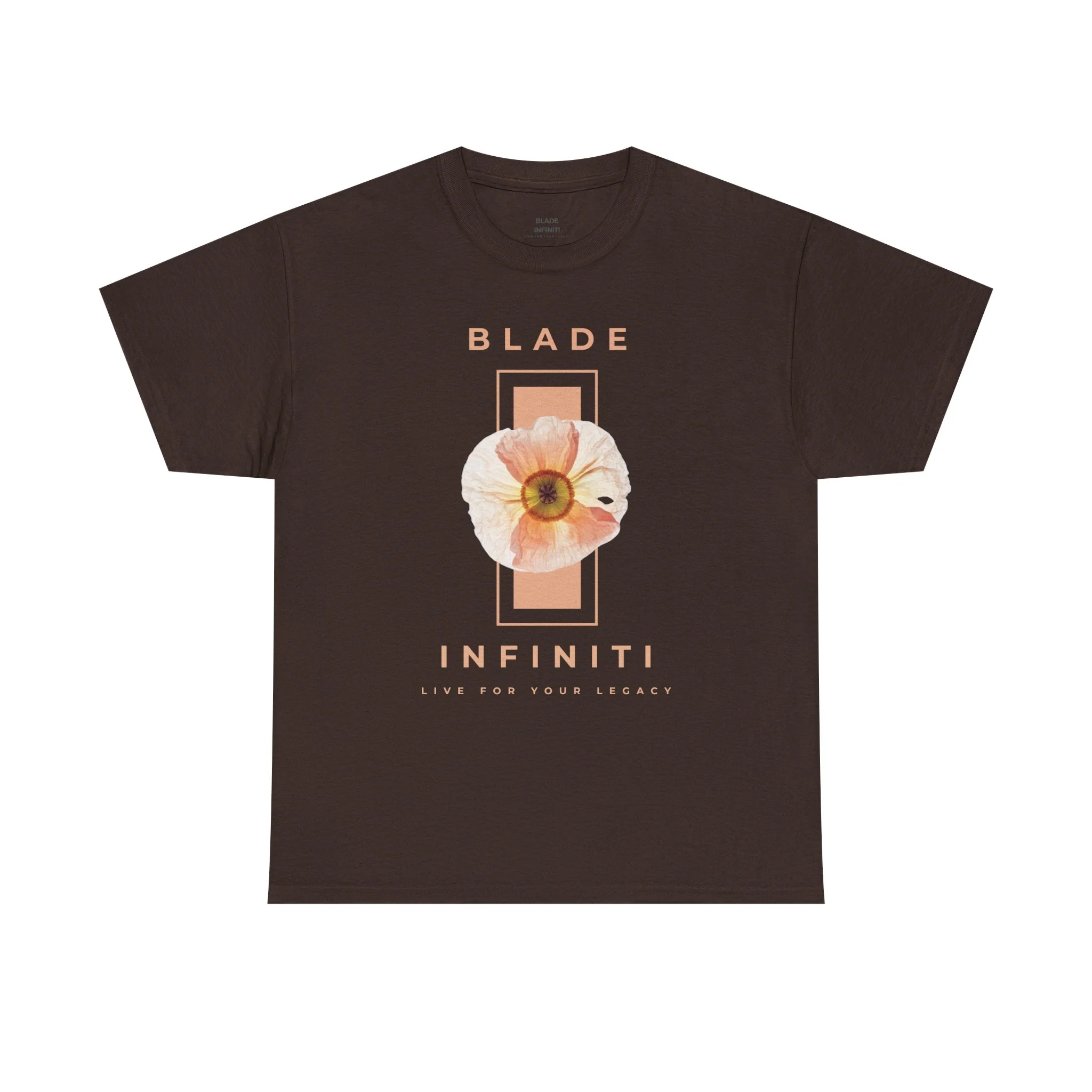 T-shirt floral pêche/nude Essence of Infiniti - Chocolat foncé — T-shirts pour hommes