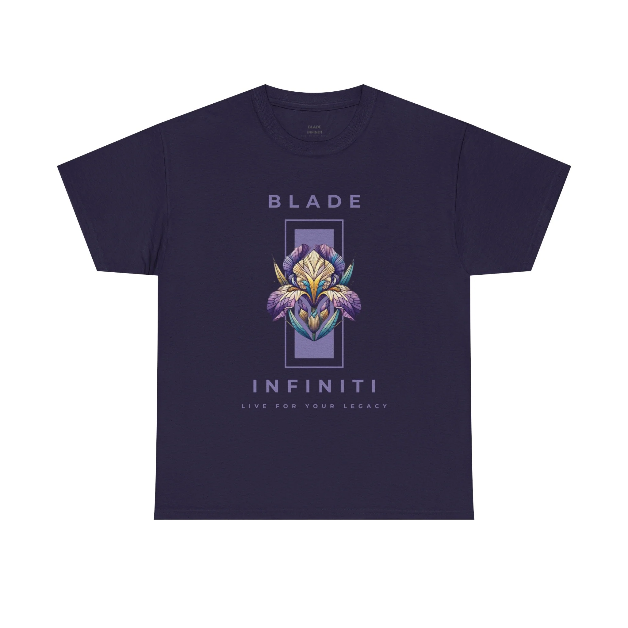 T-shirt floral Essence of Infiniti en violet, teal et jaune — T-shirts pour hommes