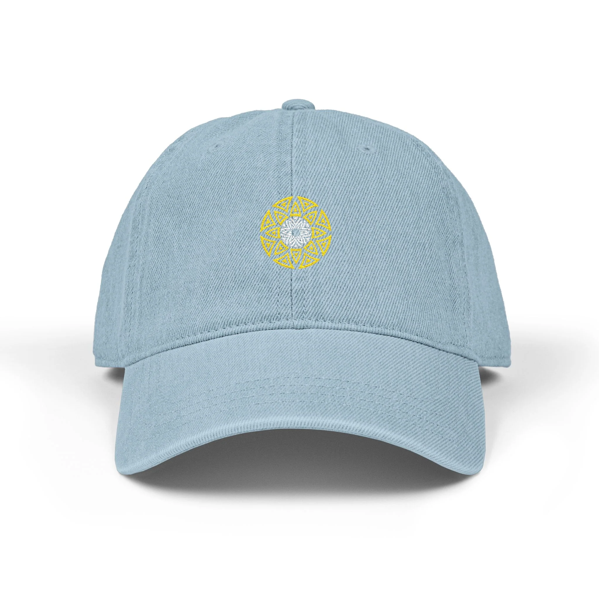 Casquette brodée Ethereal Azteca Denim Daze - Bleu clair