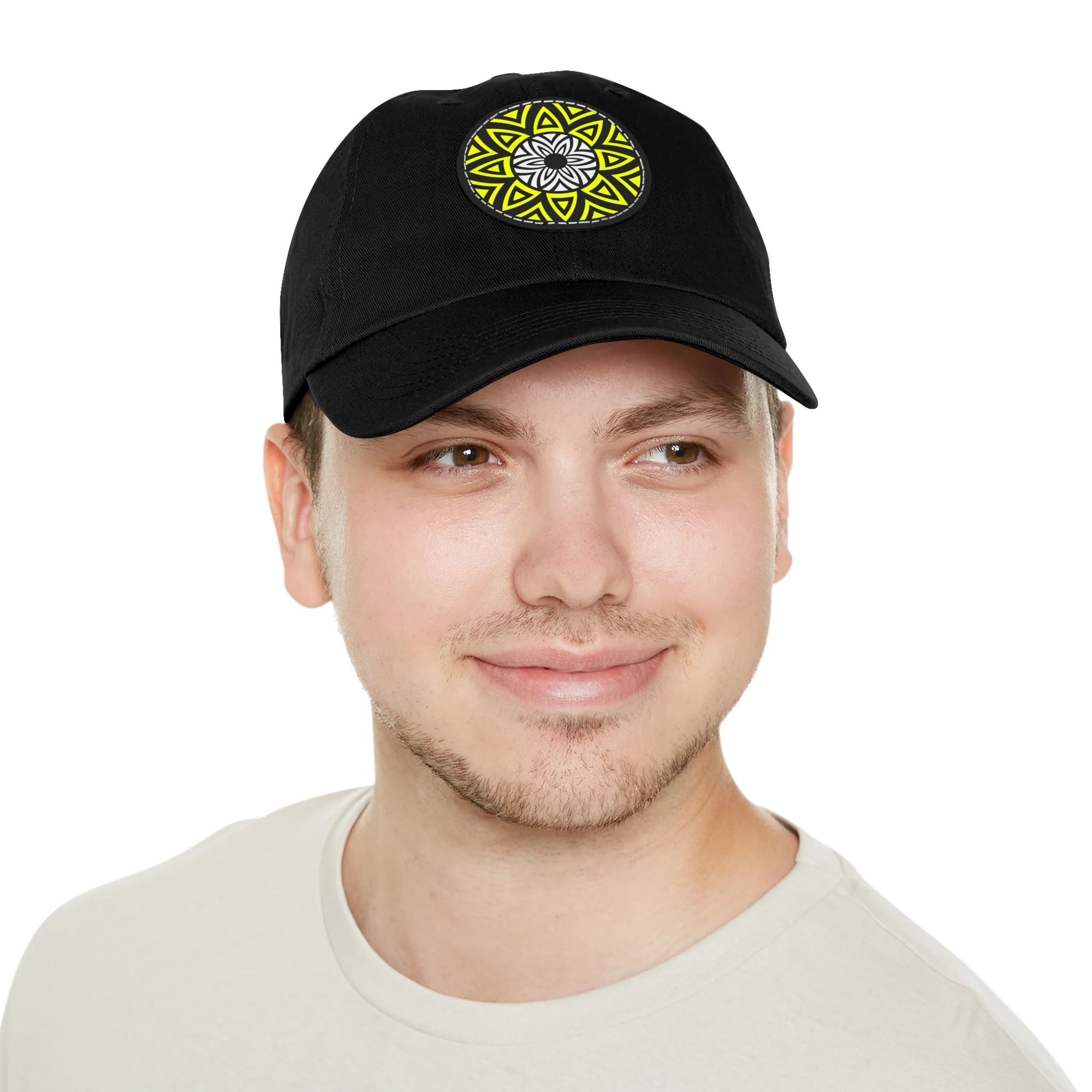 Casquette Ethereal Azteca avec logo - Noir avec patch en cuir
