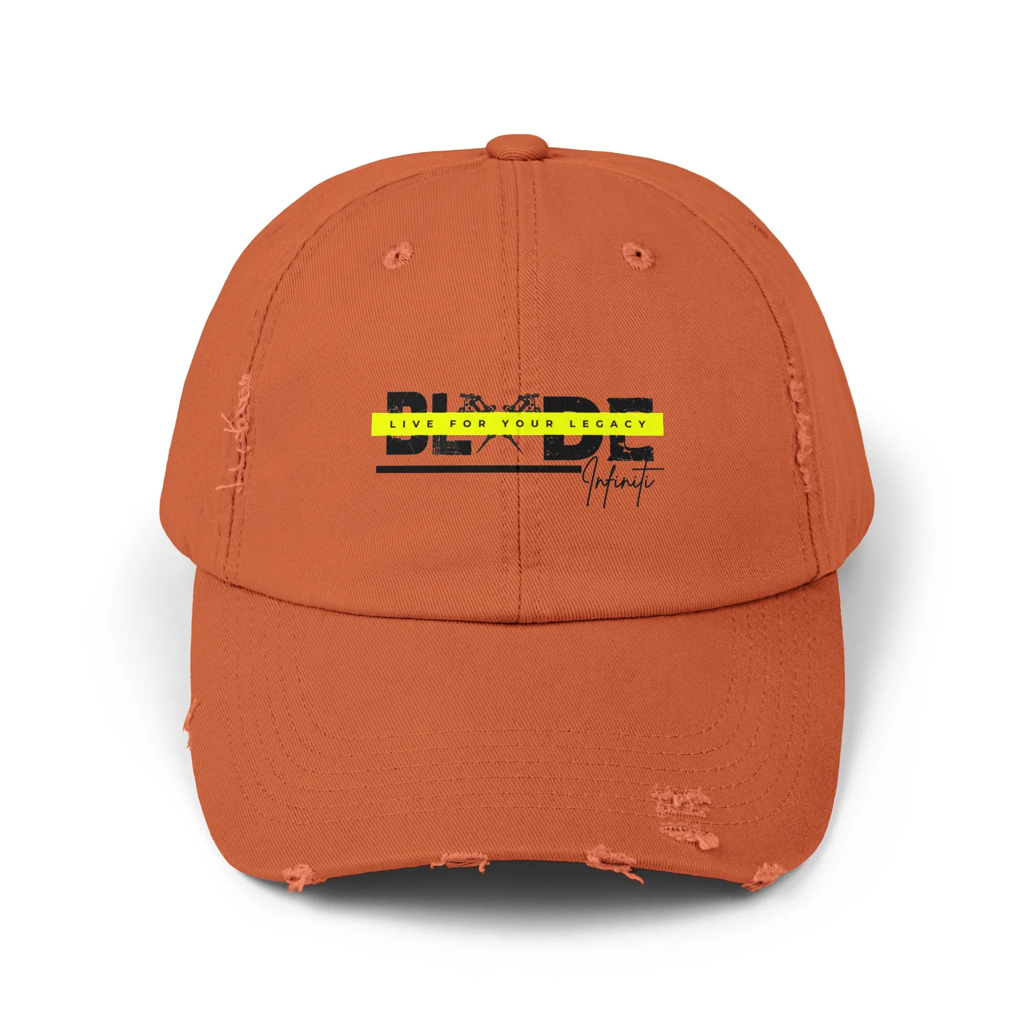 Blade Tattoo Black TX Cap - Burnt Orange - One Size — Baseball Cap
