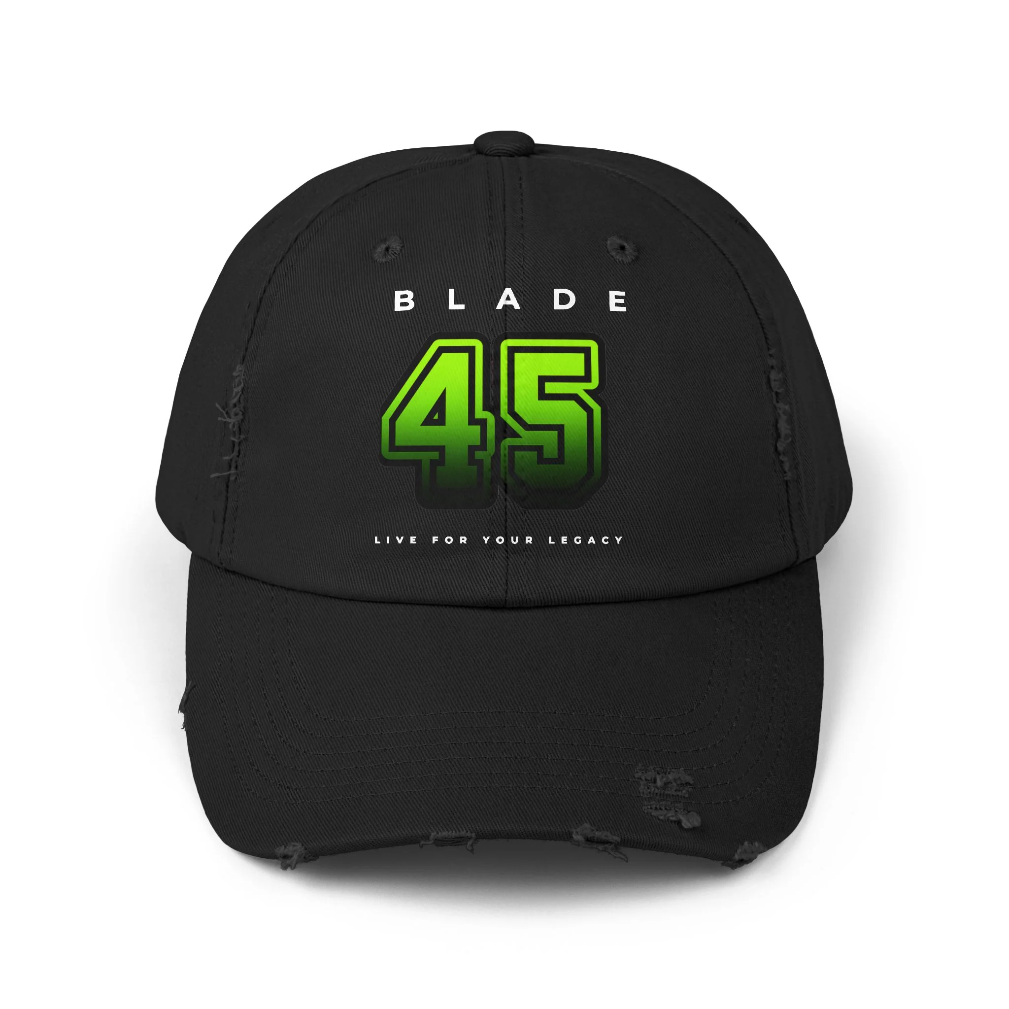 Casquette Blade 45 Ombre Vert Néon - Noir / Taille Unique — Casquette de baseball