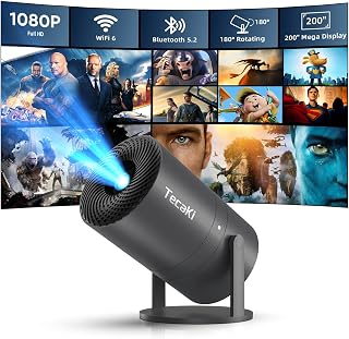 Mini Projecteur 1080P HD WiFi Bluetooth