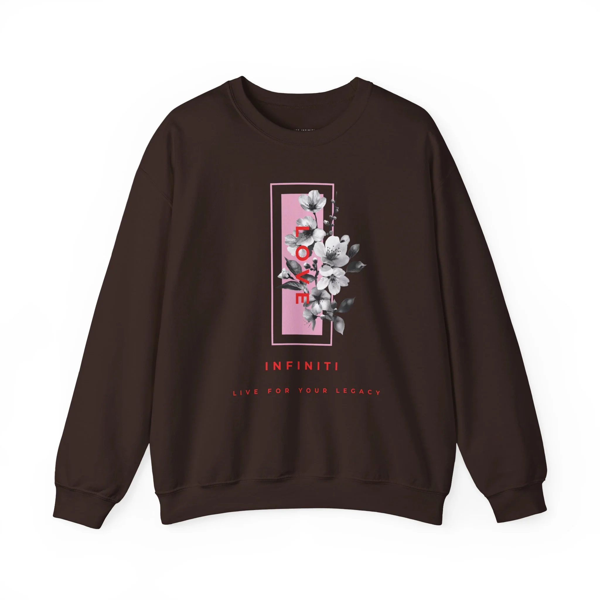 Bloom Bae Floral Love Infiniti Sweater - Dark Chocolate — Womens Sweaters