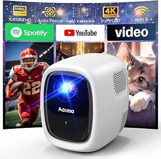 Mini projecteur WiFi Bluetooth 4K 1080P Android TV
