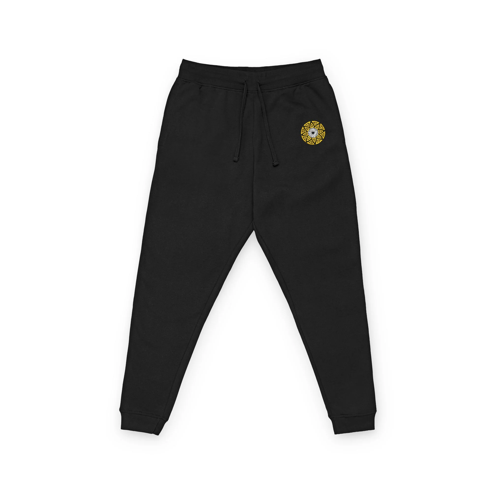 Jogging brodé Ethereal Azteca - Noir / XS — Accessoires de mode