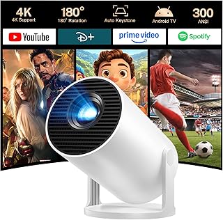 Projecteur portable HY300pro+ WiFi 6 4K Android 14