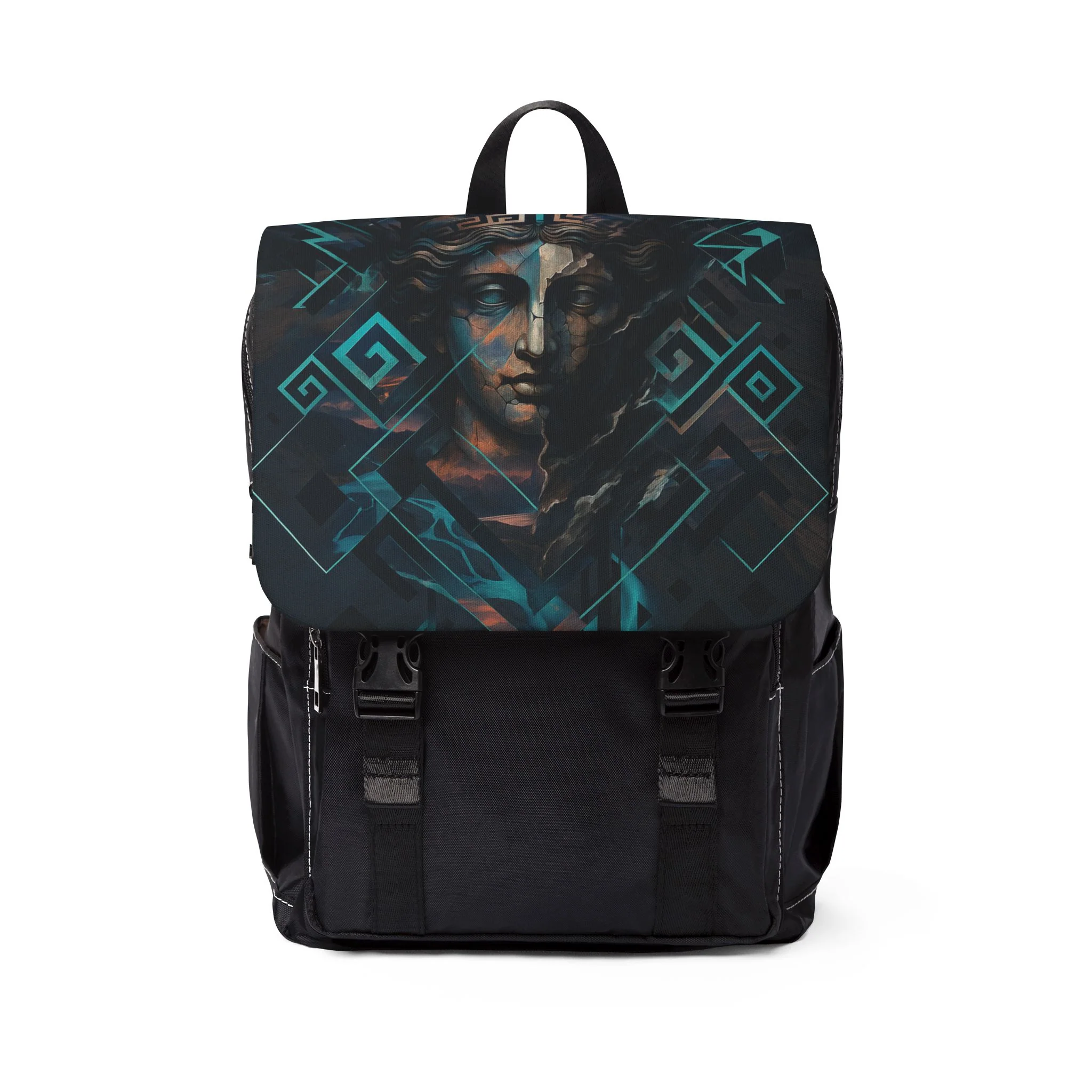 Greek God Shoulder Backpack - One Size — Casual & School Backpacks