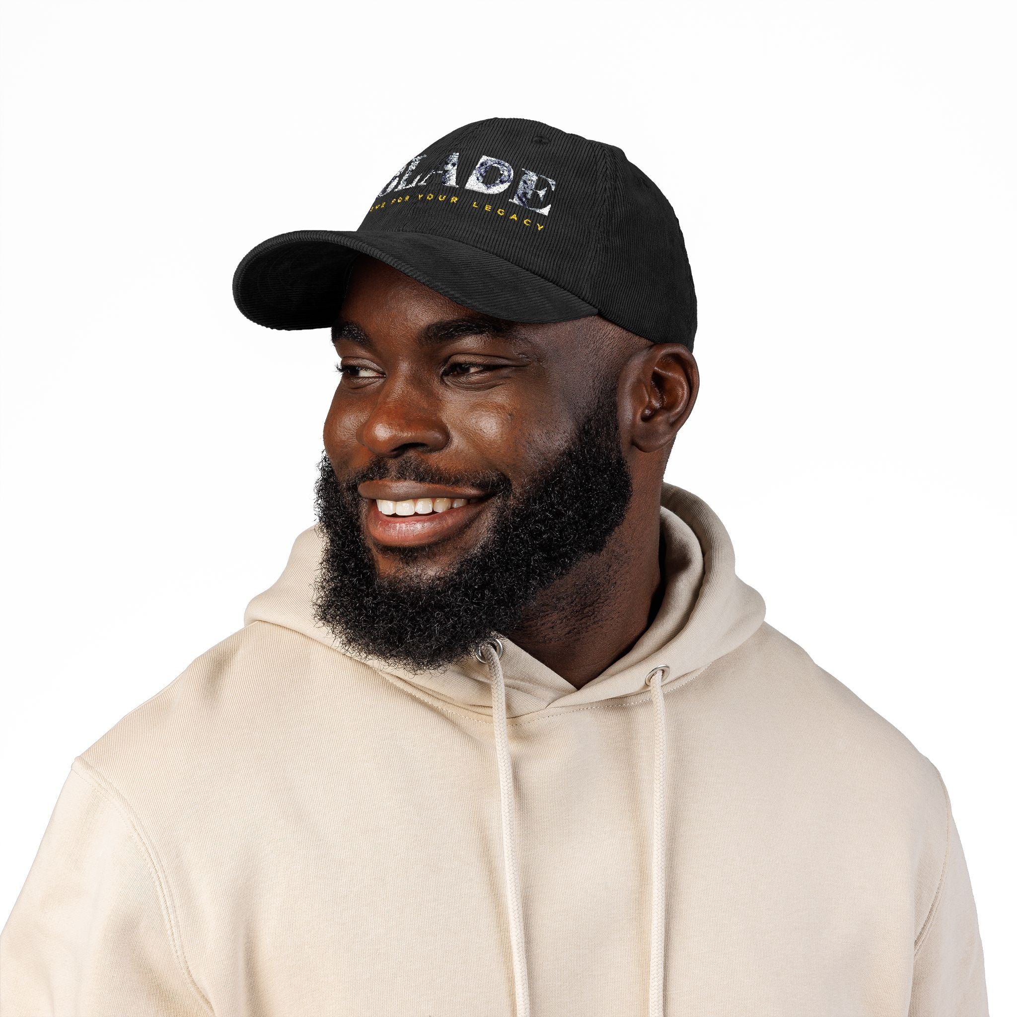 King Essential Lion V2 Casquette Vintage en Velours Côtelé - Noir - Taille Unique — Casquette de baseball