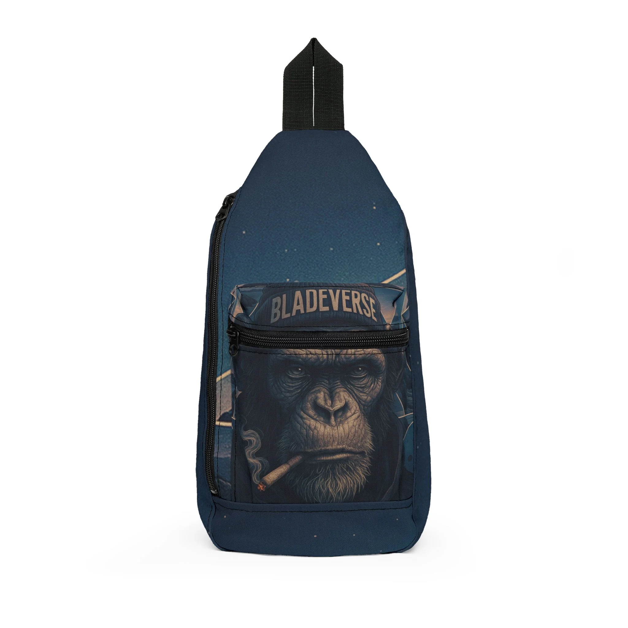 Weed/Pot Monkey Crossbody Backpack