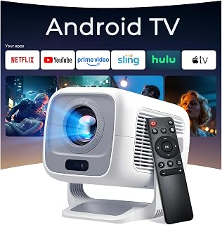 Native 1080P Smart Projector with AI Focus, WiFi 6 — Portable Projector