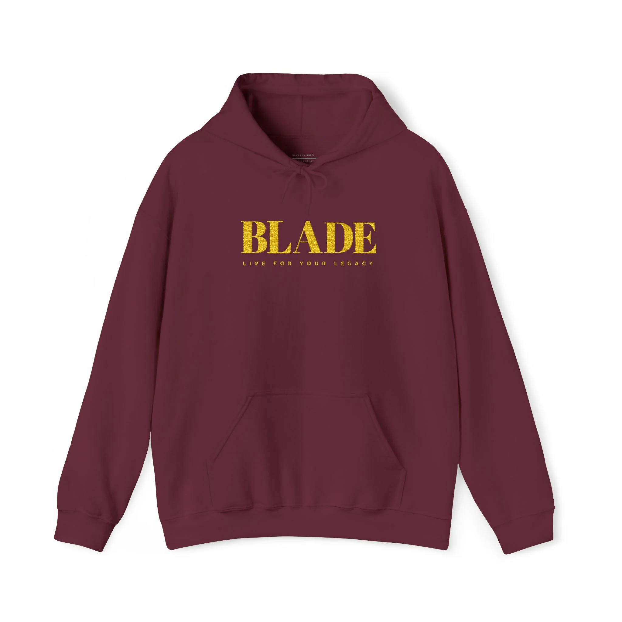 Blade Legacy Embroidery Hoodie - Maroon — Mens Hoodies
