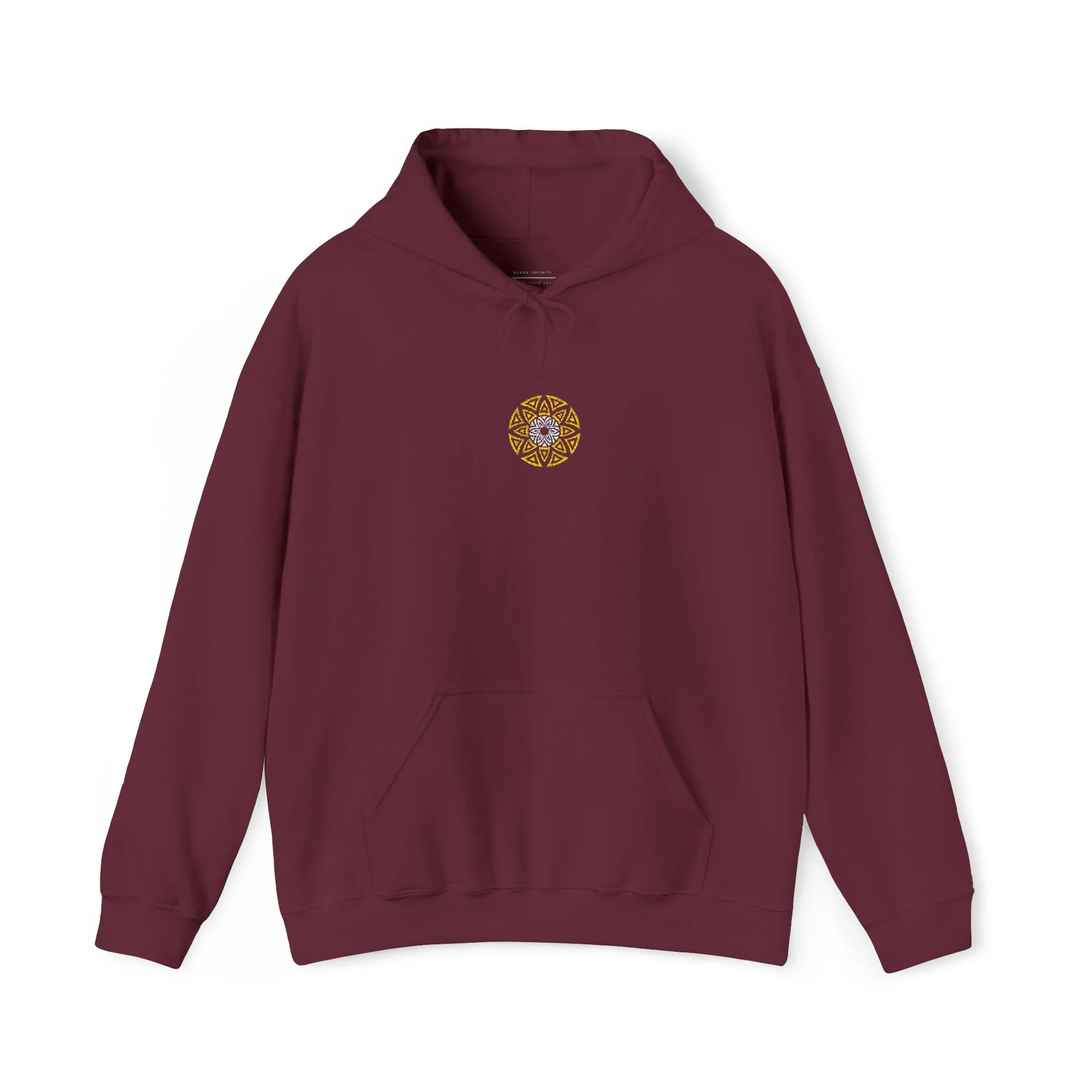 Hoodie V2 avec logo brodé - Bordeaux