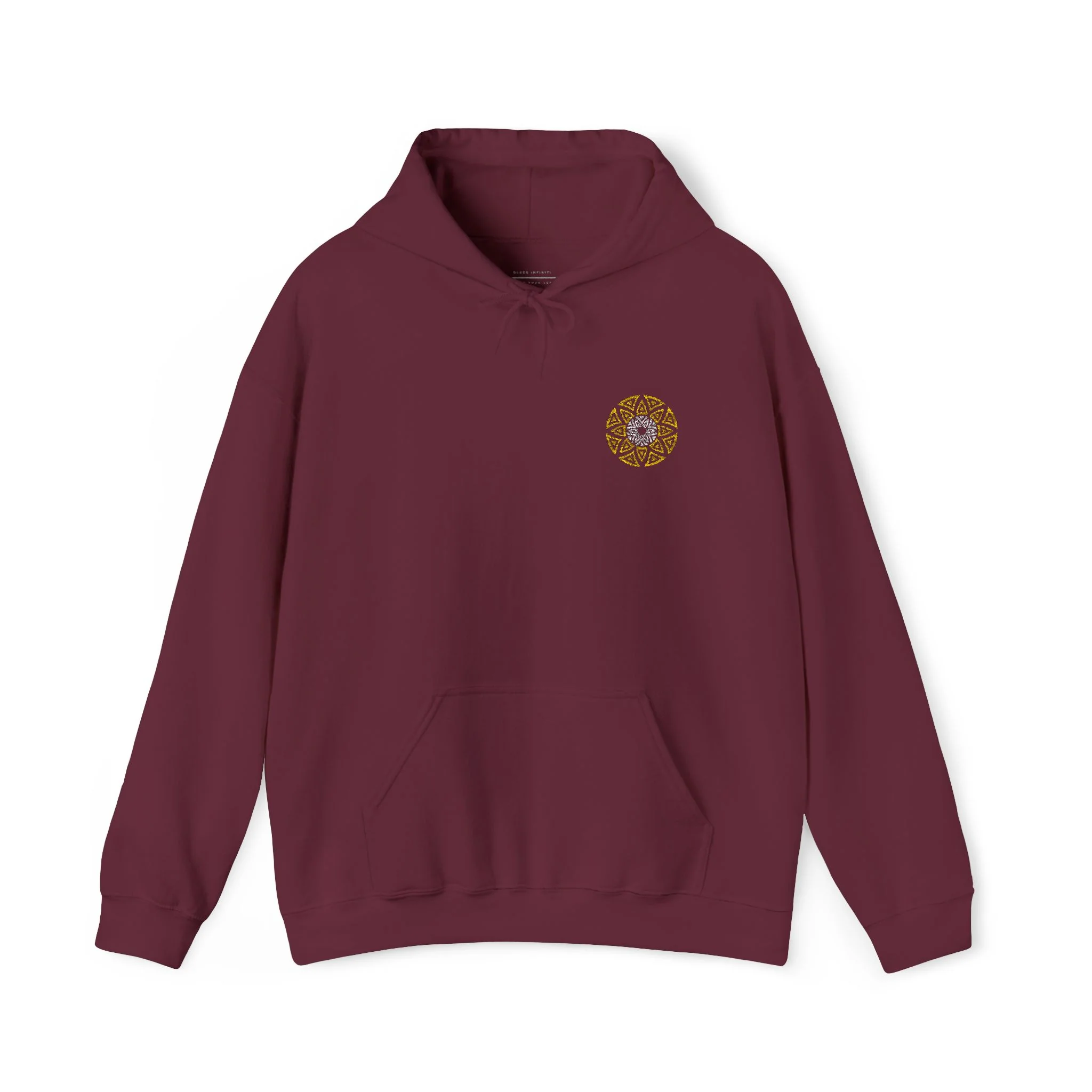 Hoodie avec logo brodé - Bourgogne