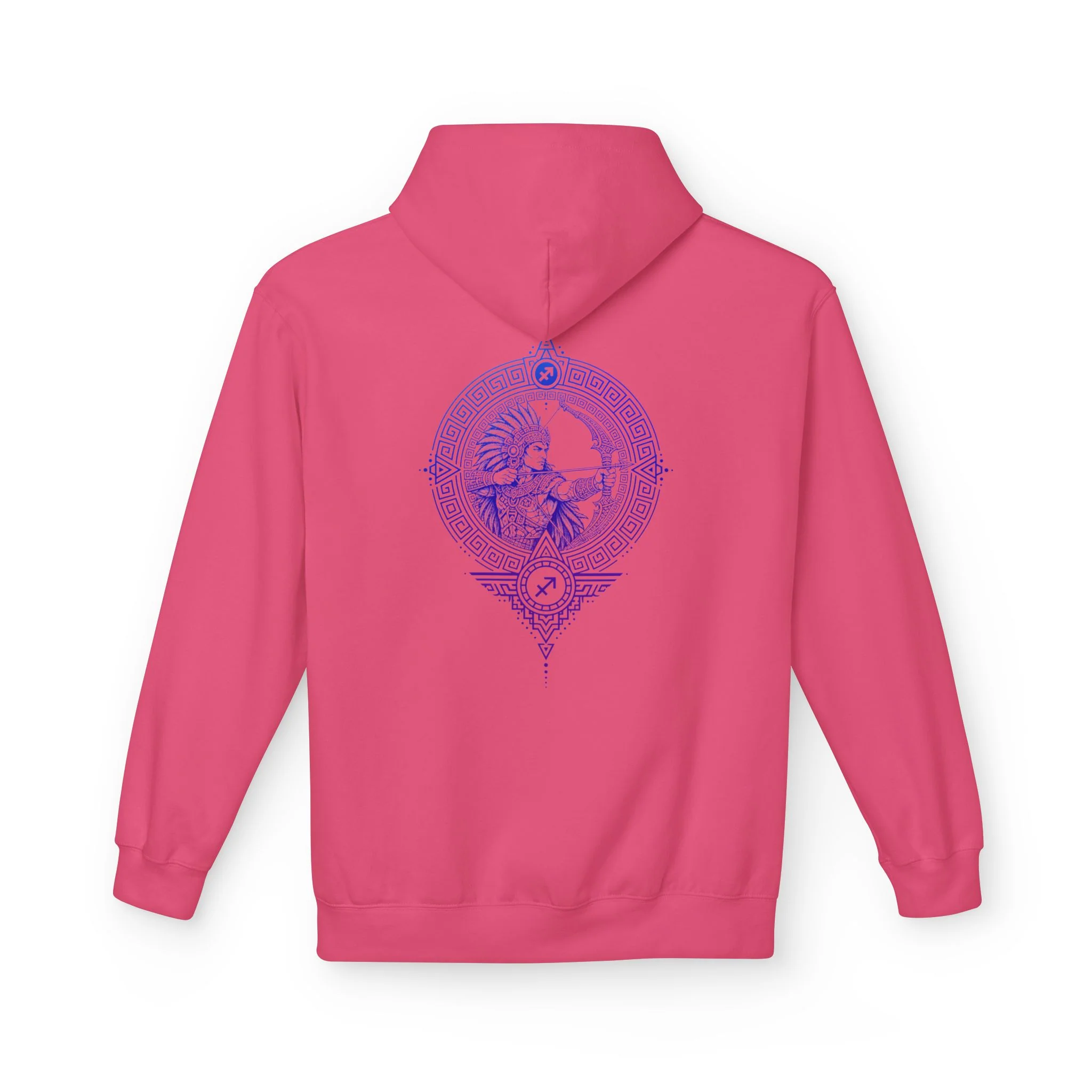 Sagittarius Zodiac Hoodie - Pink Lemonade — Mens Hoodies